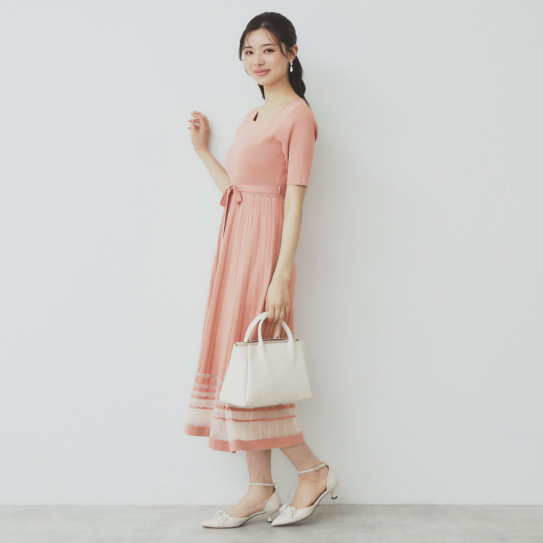 index「シアーラインニットワンピース【UV/洗濯機洗い可】」|ワンピース|