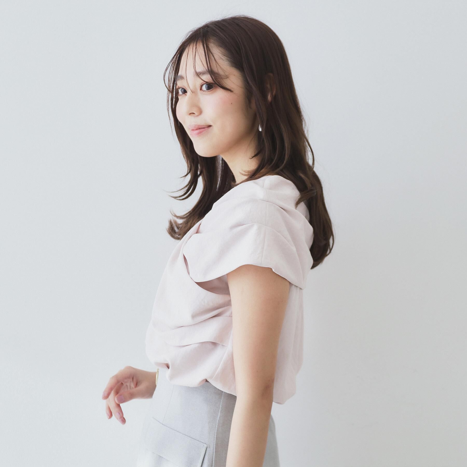 index「ビッグリボンショールブラウス【洗濯機洗い可/吸水速乾/防シワ/抗ピル/イージーアイロン】」|シャツ・ブラウス|