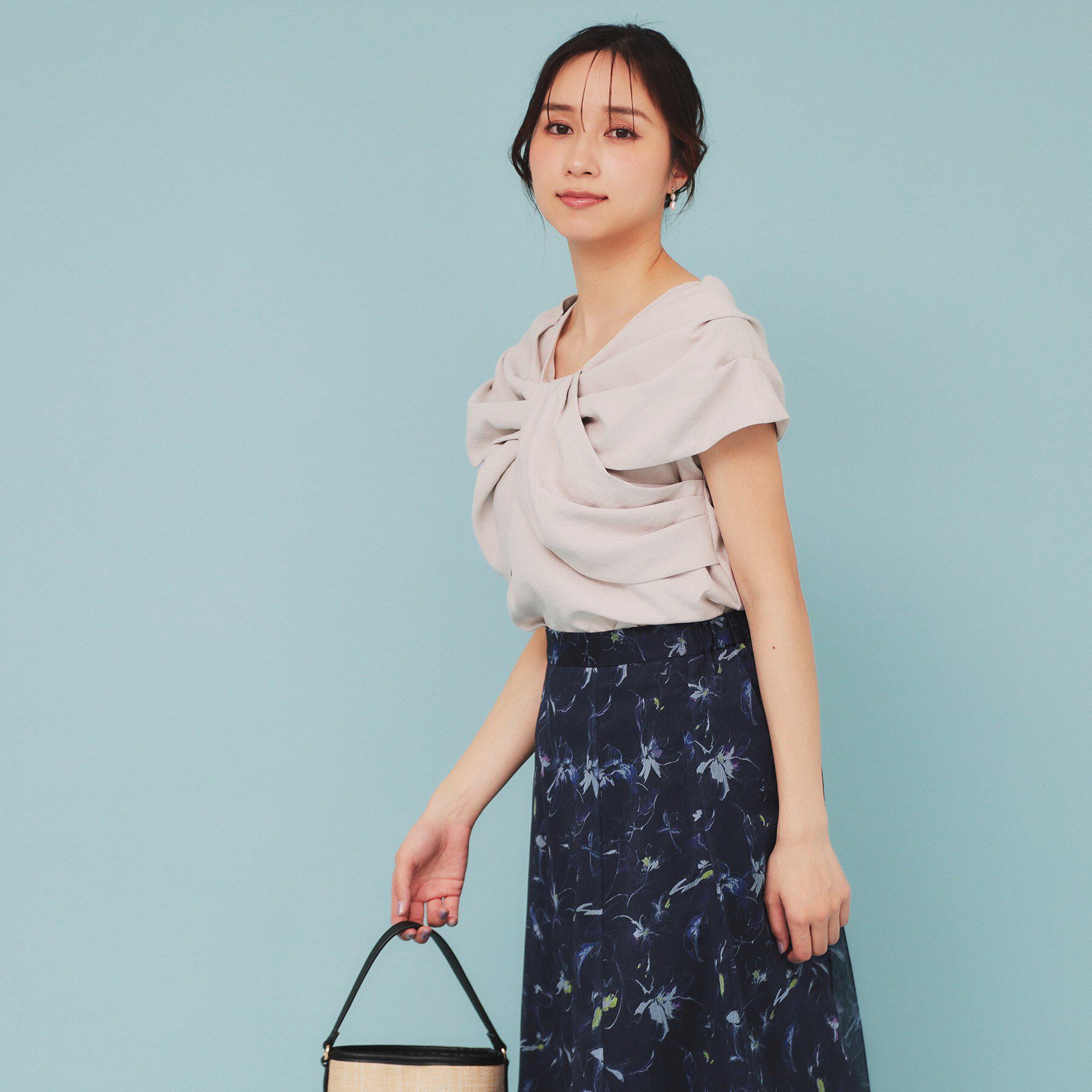 index「ビッグリボンショールブラウス【洗濯機洗い可/吸水速乾/防シワ/抗ピル/イージーアイロン】」|シャツ・ブラウス|