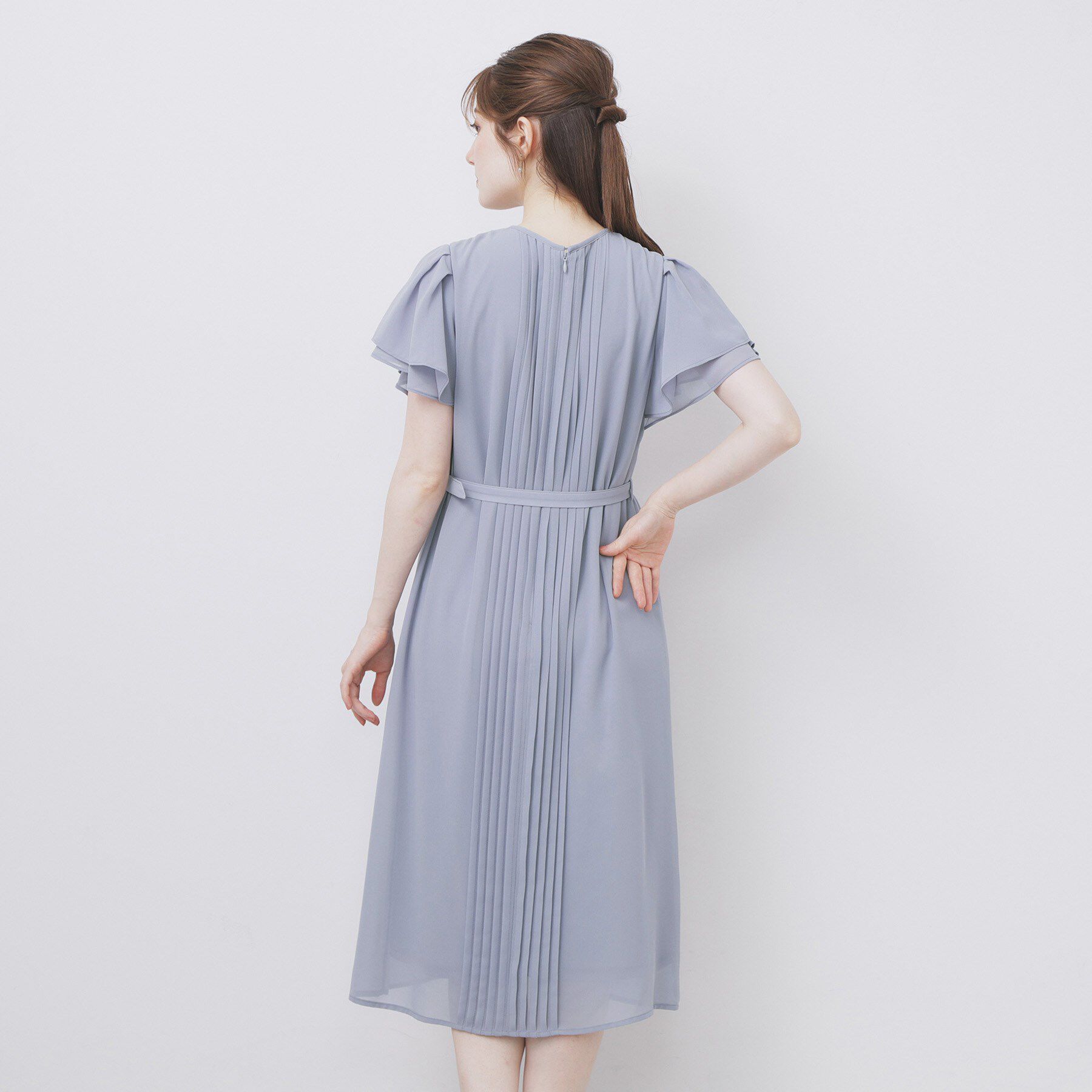 index「フロントタックIラインワンピース【洗濯機洗い可/防シワ】」|ワンピース|