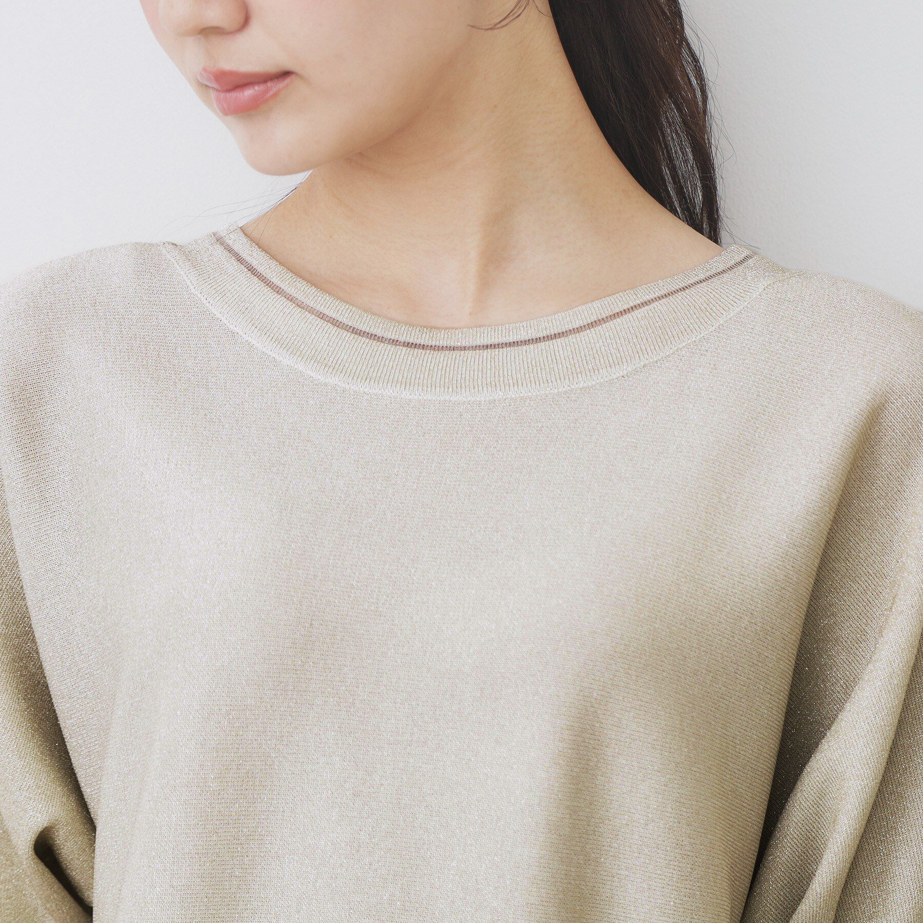 index「《5色展開》前後2WAY ドルマンスリーブニット【UVケア/抗ピル/洗濯機洗い可】」|ニット・セーター|