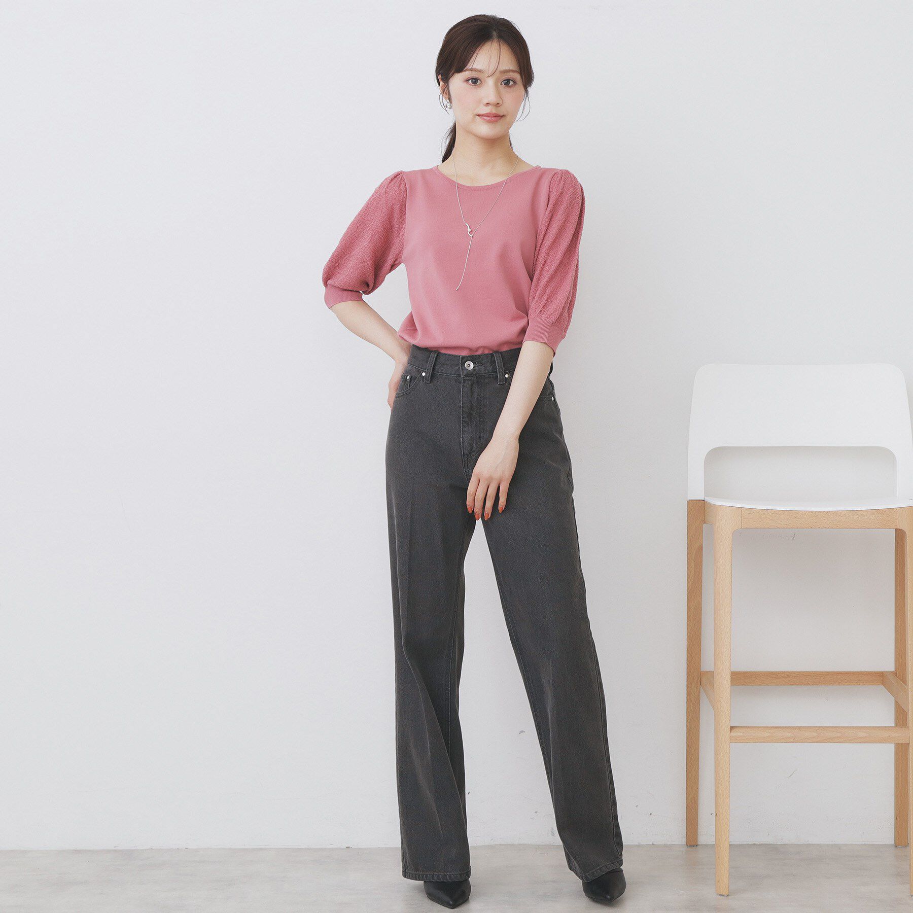 index「パフスリーブニット【洗濯機洗い可】」|ニット・セーター|