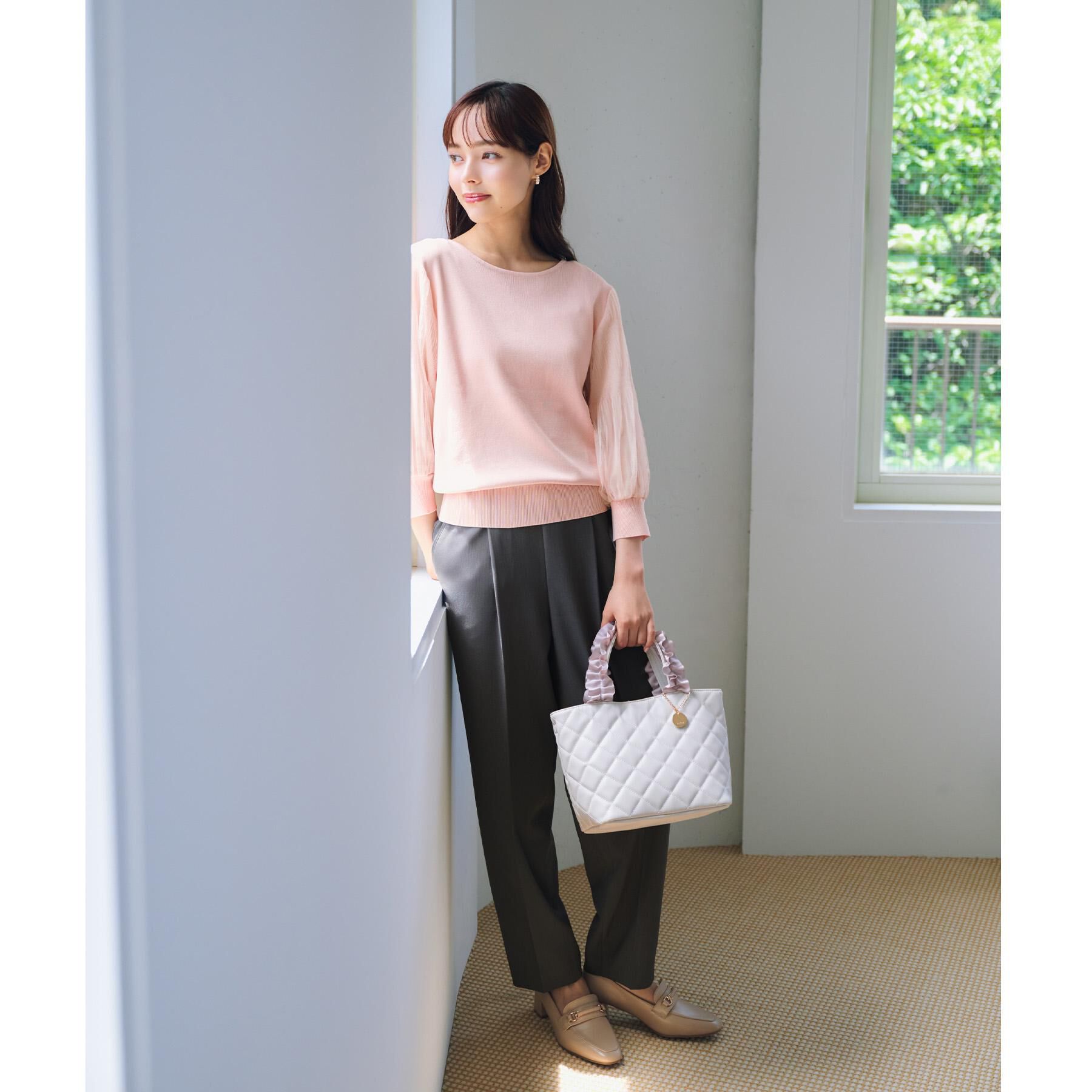 index「《5色展開》マジョリカプリーツスリーブニット【洗濯機洗い可】」|ニット・セーター|