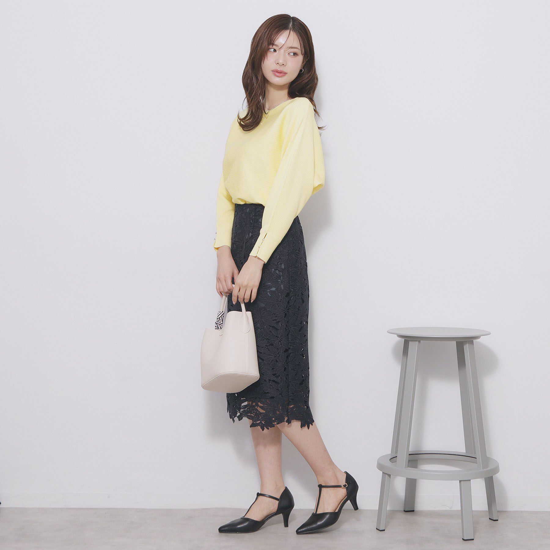 index「ドルマンリブニット【洗濯機OK/抗ピル】《5col》」|ニット・セーター|