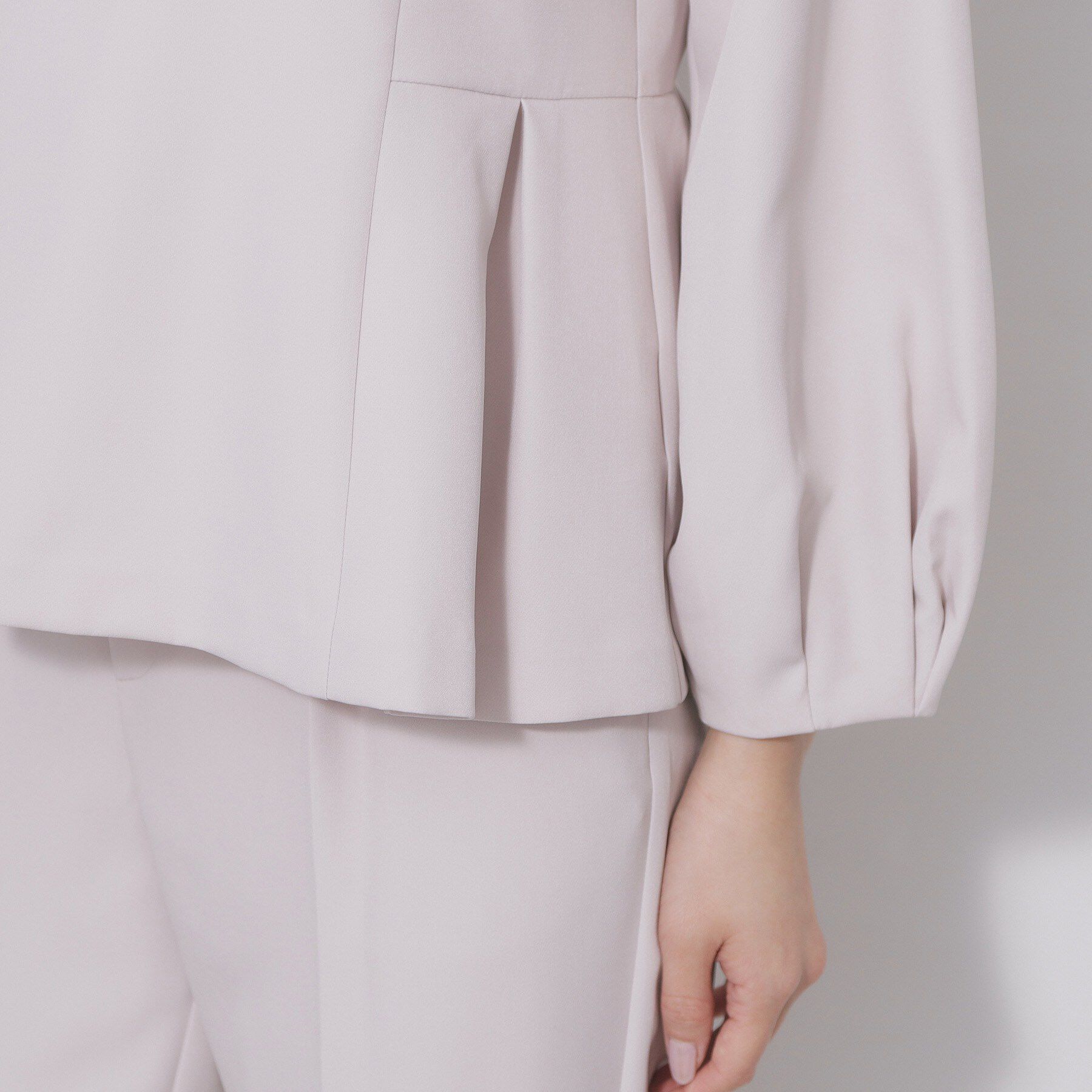 index「レース衿ペプラムブラウス【洗濯機OK/ストレッチ】」|シャツ・ブラウス|