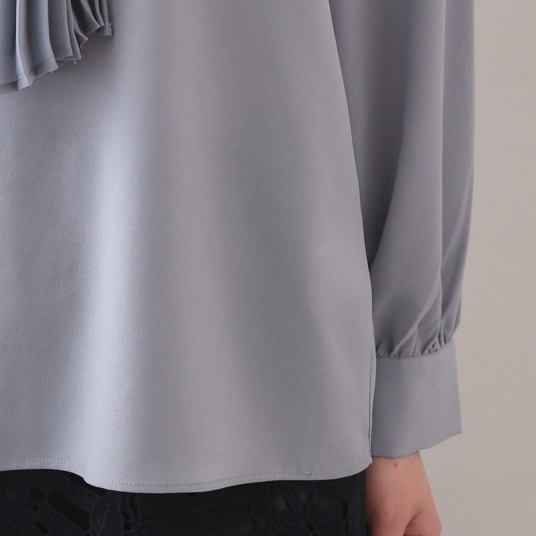 index「プリーツボウタイジョーゼットブラウス【洗濯機OK/イージーアイロン/防シワ】」|シャツ・ブラウス|