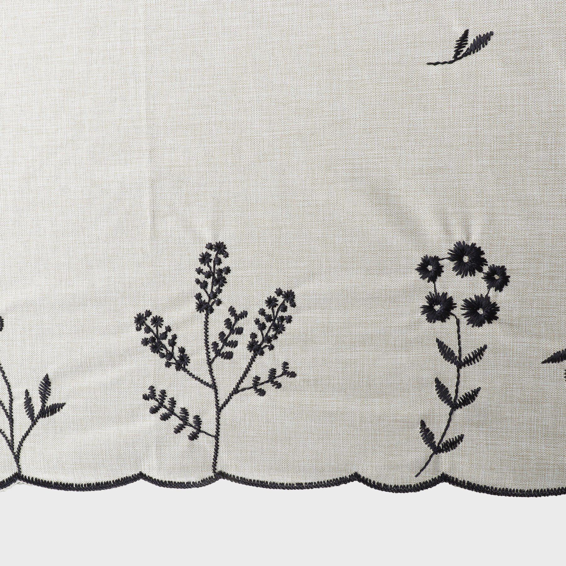 index「【晴雨兼用】バンブーハンドルフラワー刺繍長傘」|傘|