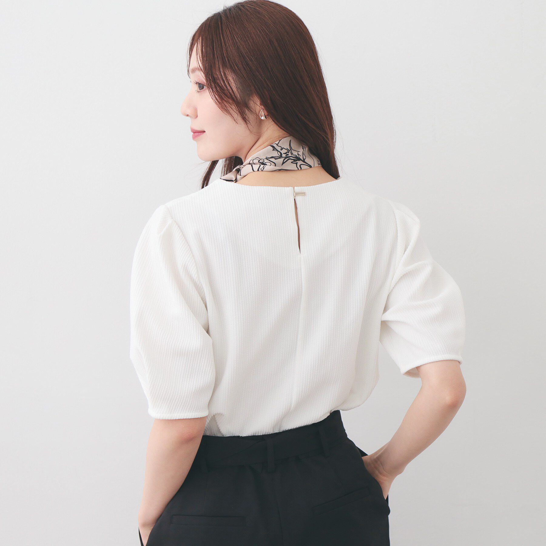 index「タックパフトップス【洗濯機OK/UVケア/接触冷感】」|Tシャツ・カットソー|