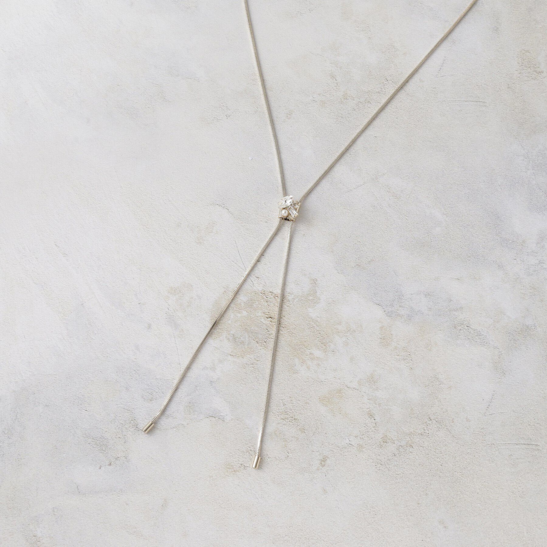 OPAQUE.CLIP「【長さ調節可能】ビジュースライドネックレス」|ネックレス|