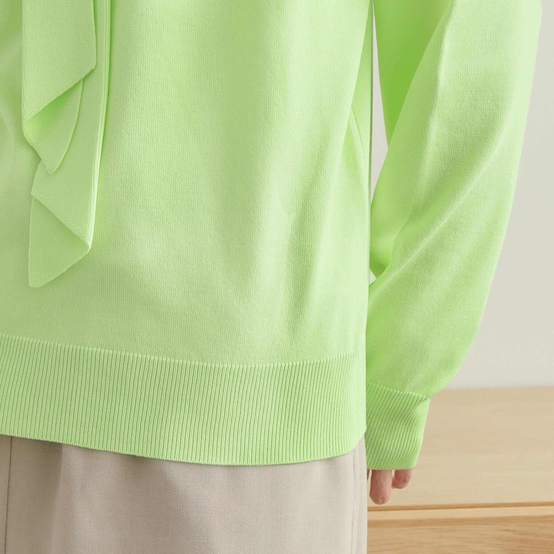 OPAQUE.CLIP「ボウタイニット【洗濯洗い可/抗ピル】」|ニット・セーター|