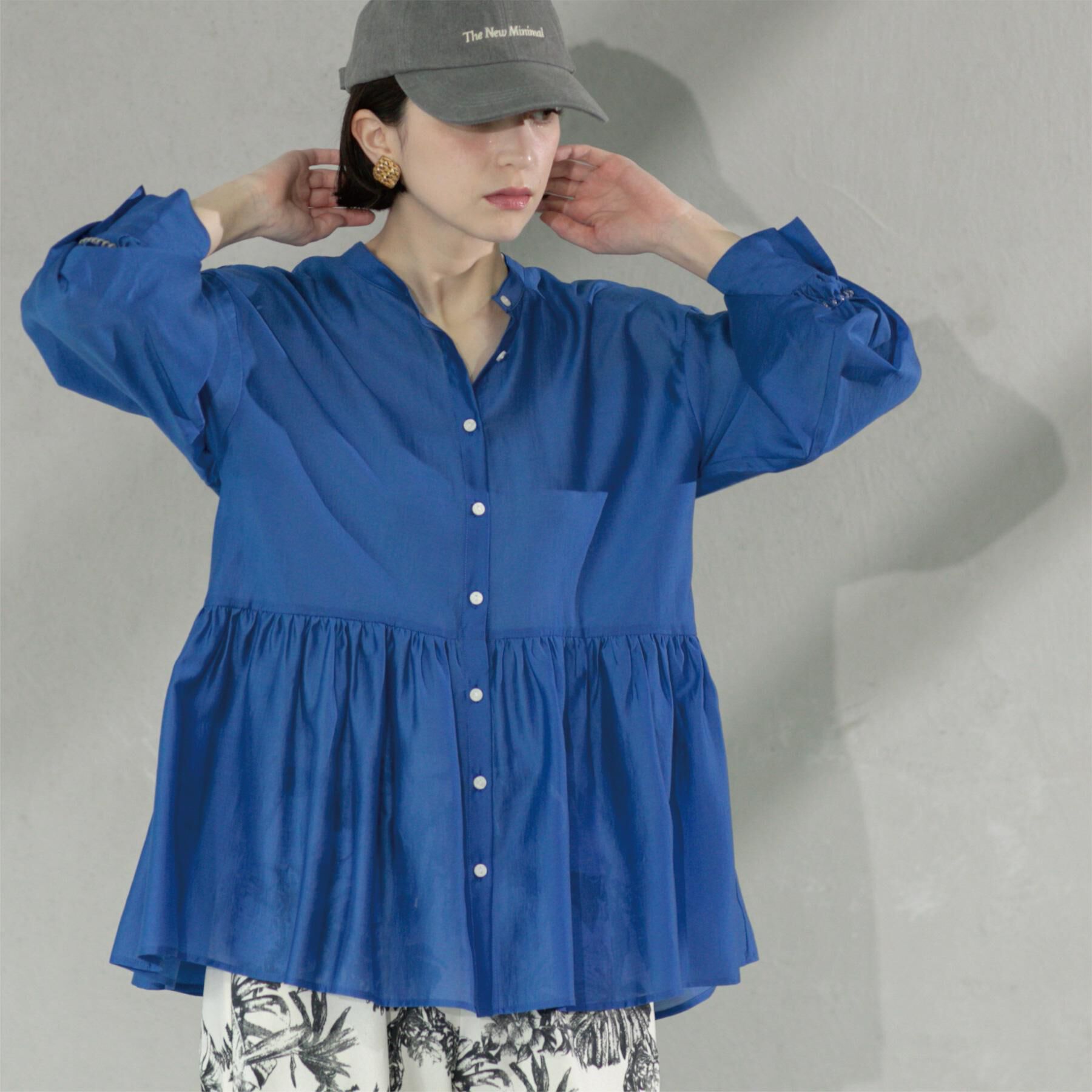 OPAQUE.CLIP「シアーペプラムブラウス【洗濯機洗い可】」|シャツ・ブラウス|