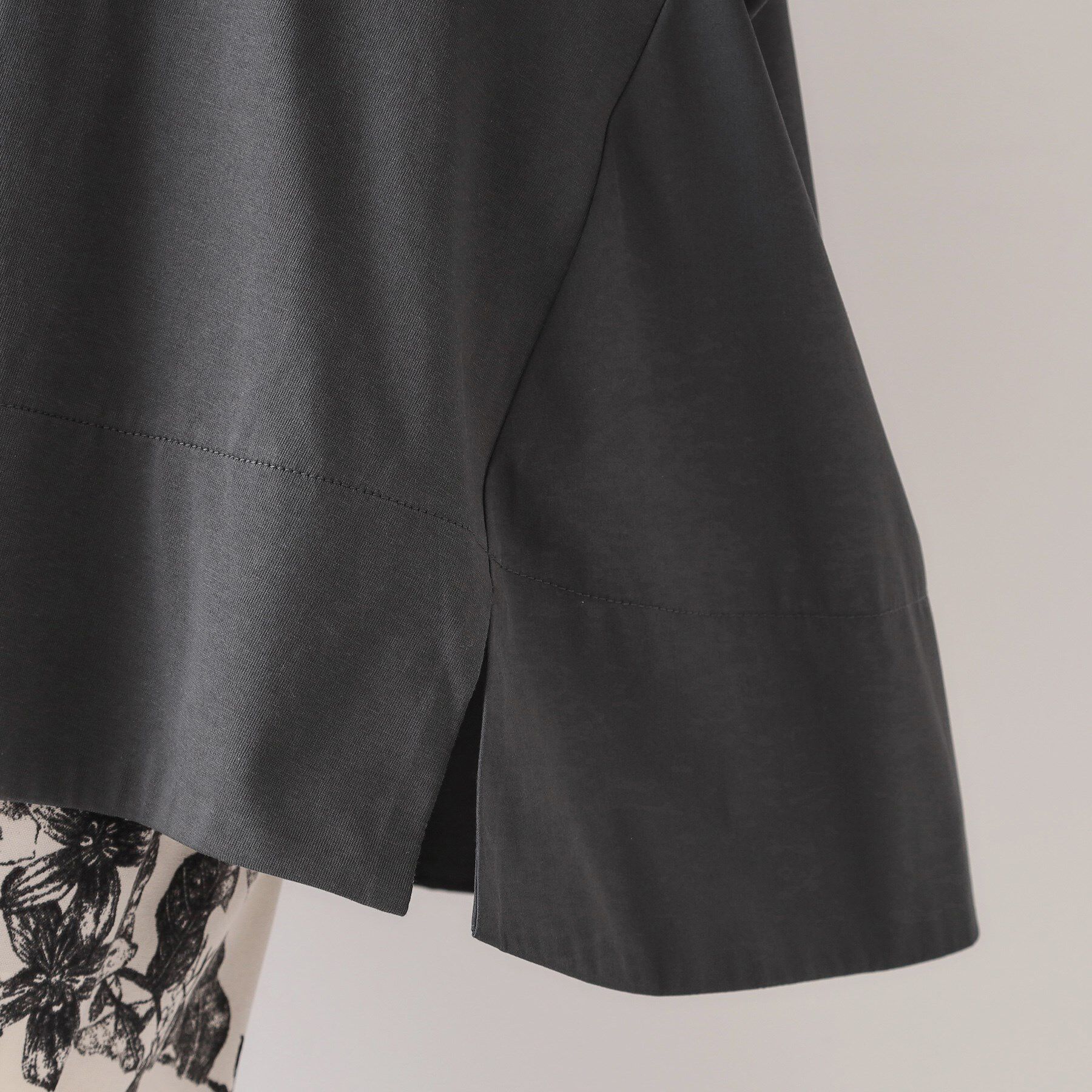 OPAQUE.CLIP「バックフハクドッキングAラインカットソー【洗濯機洗い可】」|Tシャツ・カットソー|