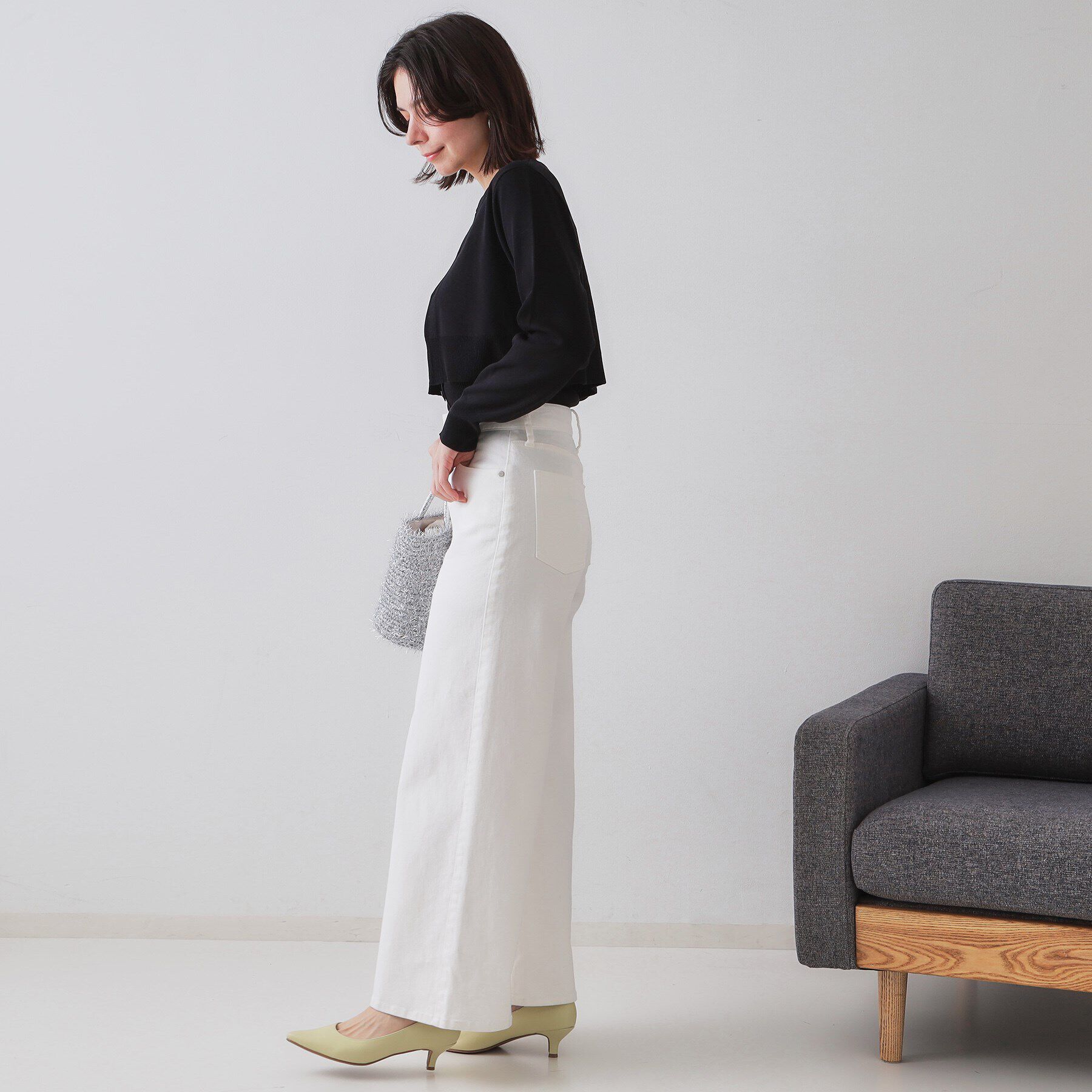 OPAQUE.CLIP「《美人百花掲載》ショートカーディガン&times;リブキャミソール【洗濯機洗い可/抗ピル】」|その他|