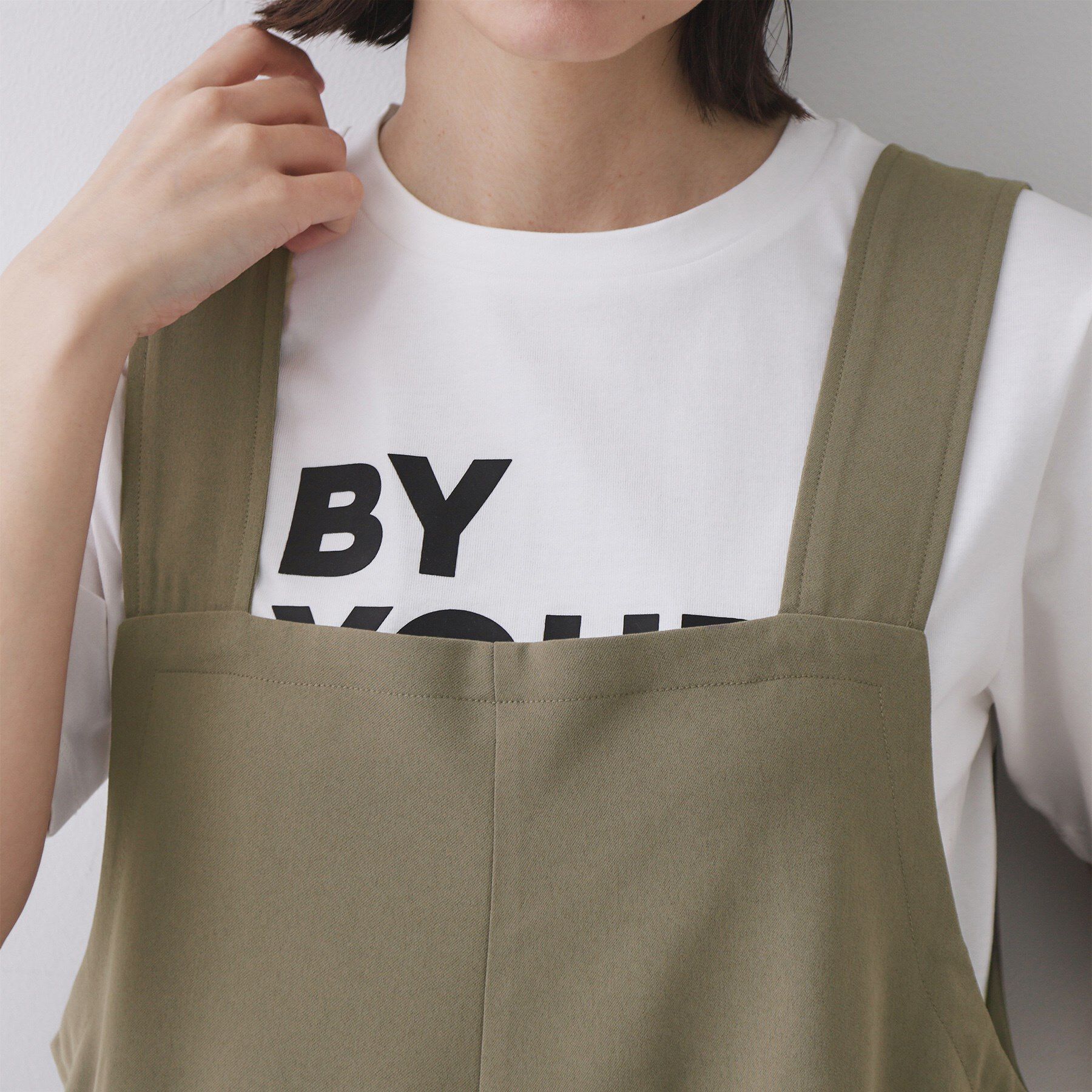 OPAQUE.CLIP「イージーサロペット【洗濯機洗い可】」|オールインワン|