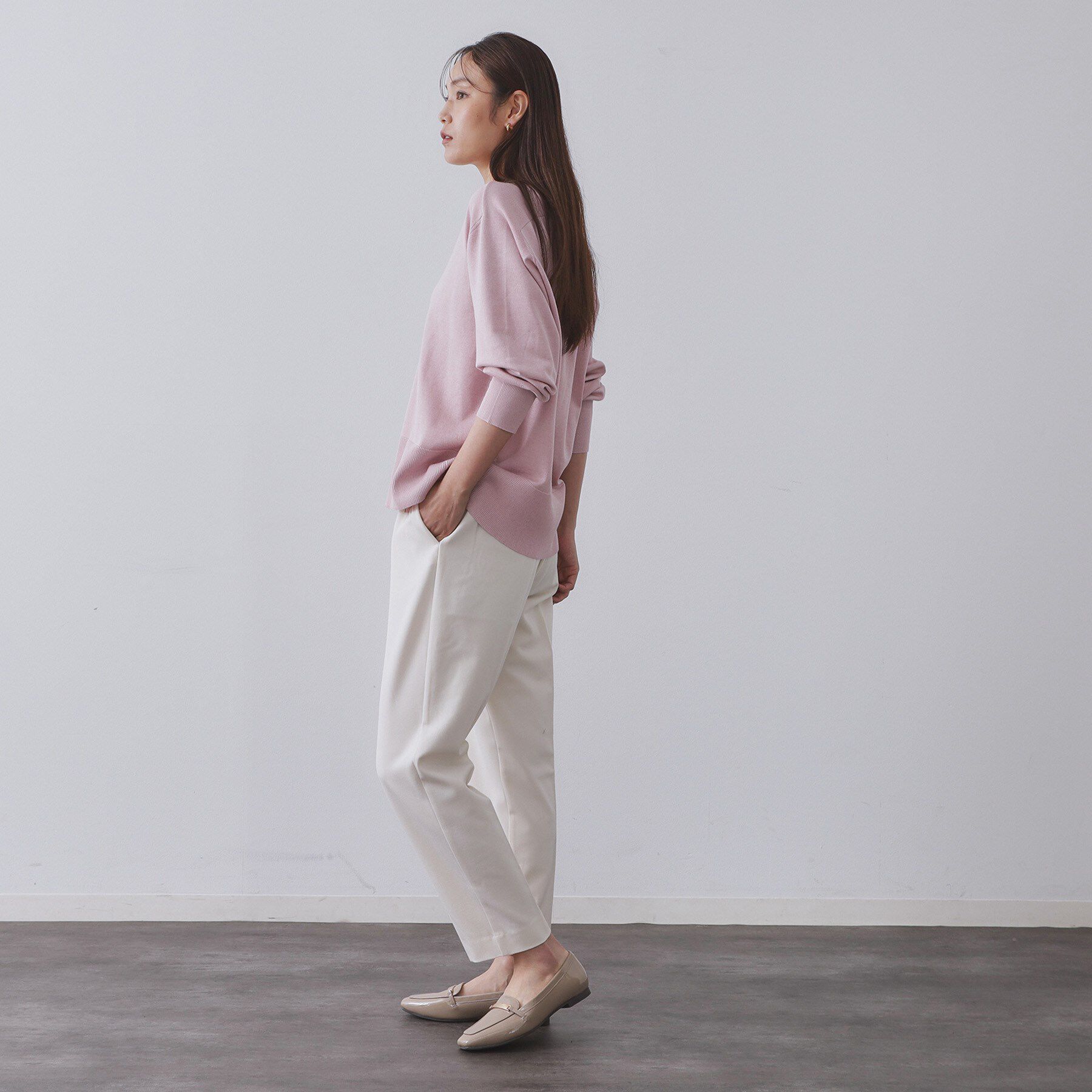 OPAQUE.CLIP「ウォームタッチ イージーテーパードパンツ【洗濯機洗OK/ストレッチ】」|その他|