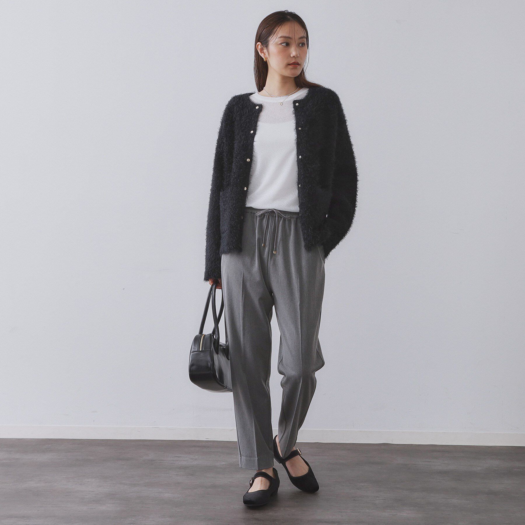 OPAQUE.CLIP「ウォームタッチ イージーテーパードパンツ【洗濯機洗OK/ストレッチ】」|その他|