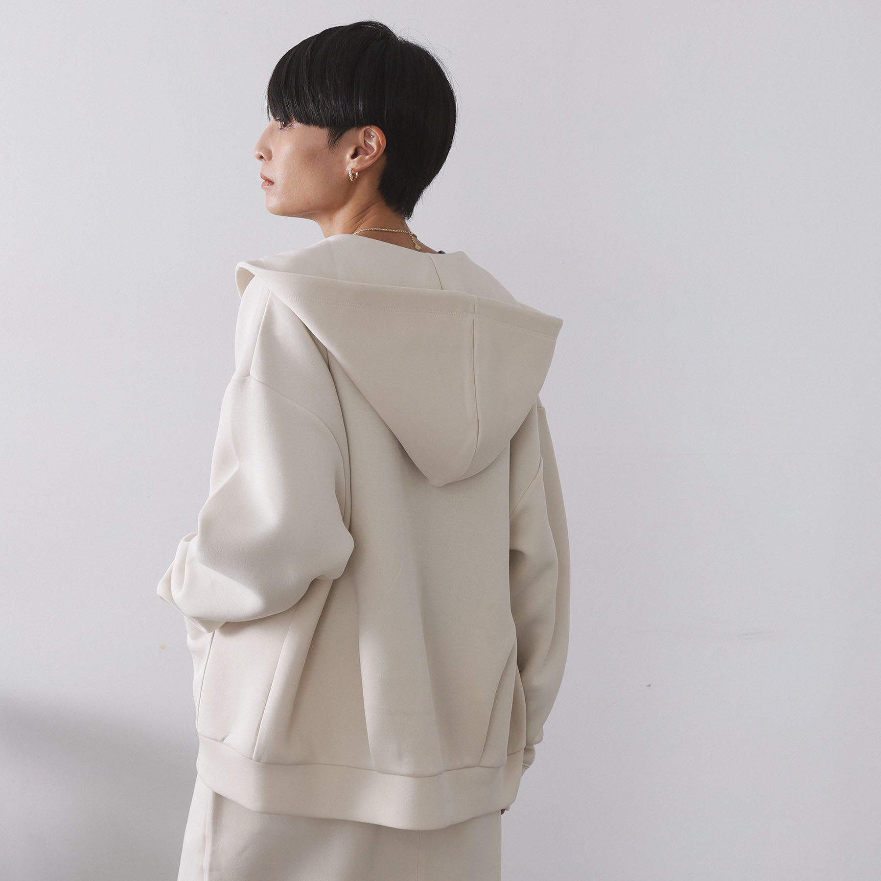 OPAQUE.CLIP「ダブルジップフーディ/セットアップ対応【洗濯機OK】」|カーディガン|