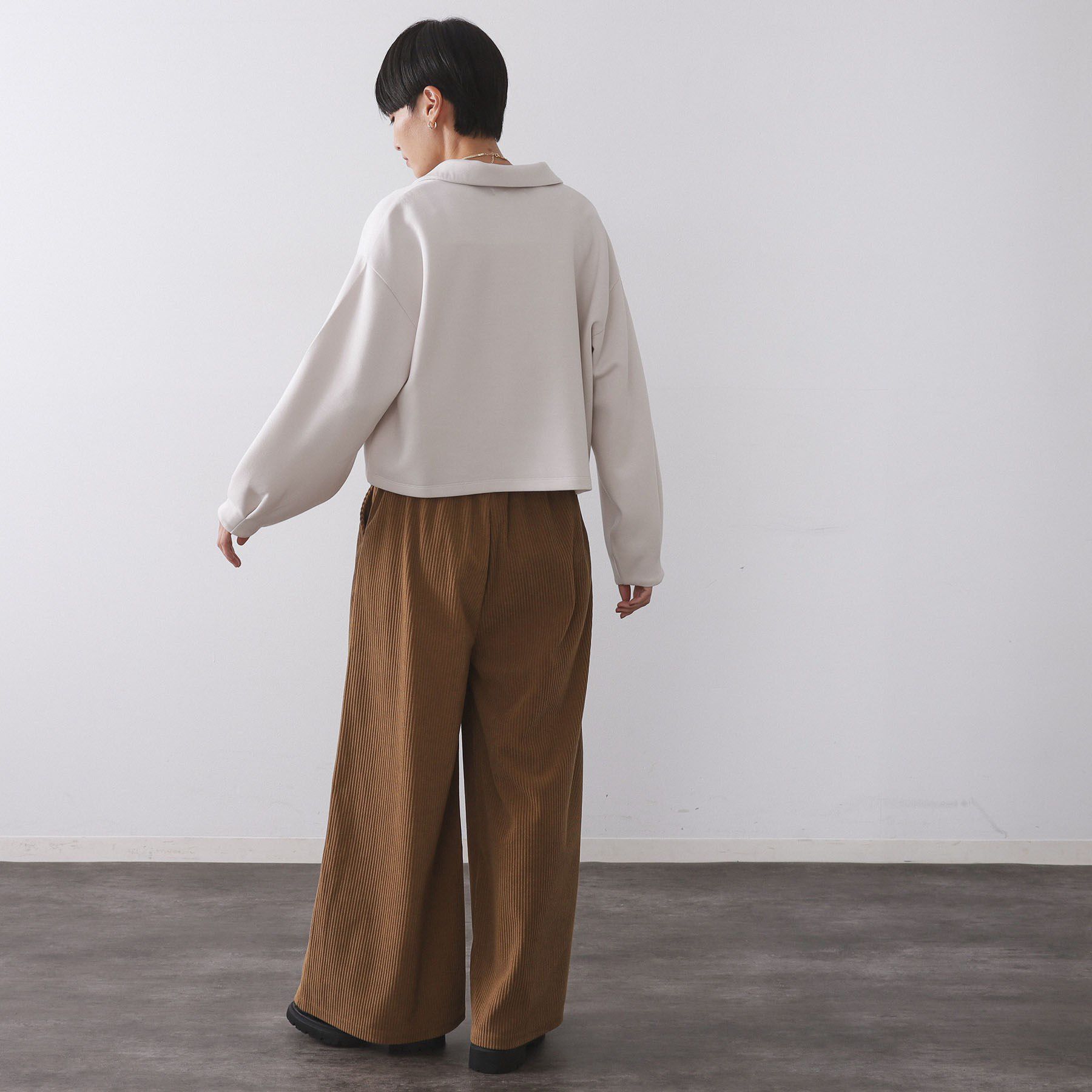 OPAQUE.CLIP「スキッパートップス【UVケア/洗濯機OK】」|Tシャツ・カットソー|