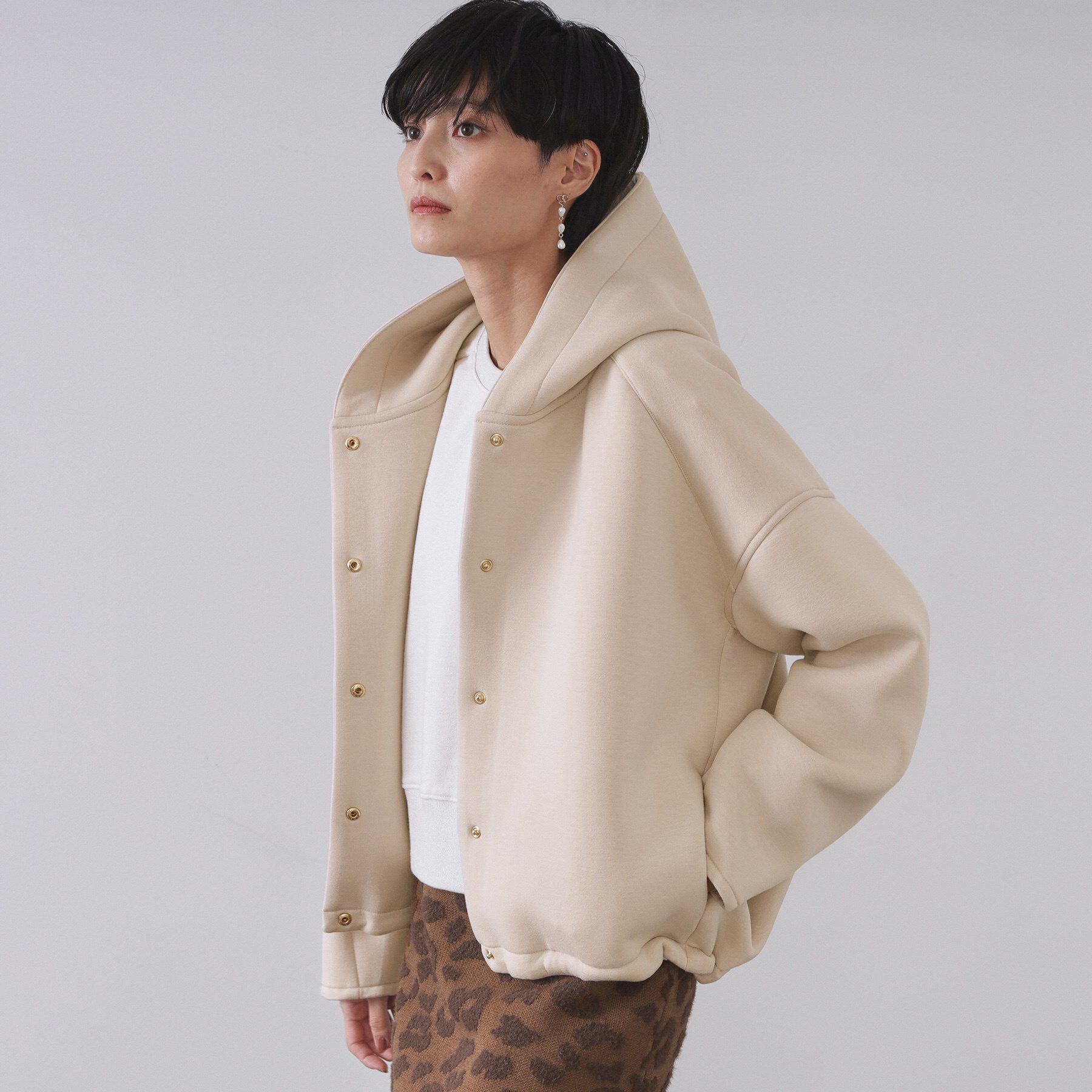 OPAQUE.CLIP「フーディブルゾン【洗濯機OK】」|ブルゾン・スタジャン|