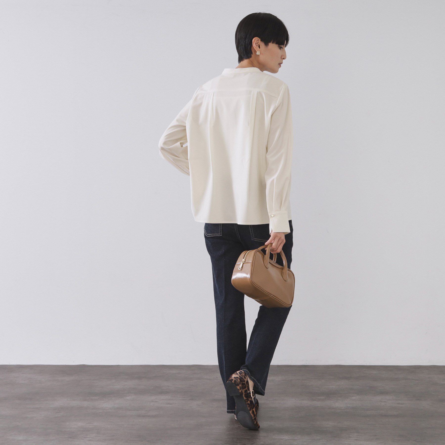 OPAQUE.CLIP「タックスキッパーブラウス【洗濯機OK】」|シャツ・ブラウス|