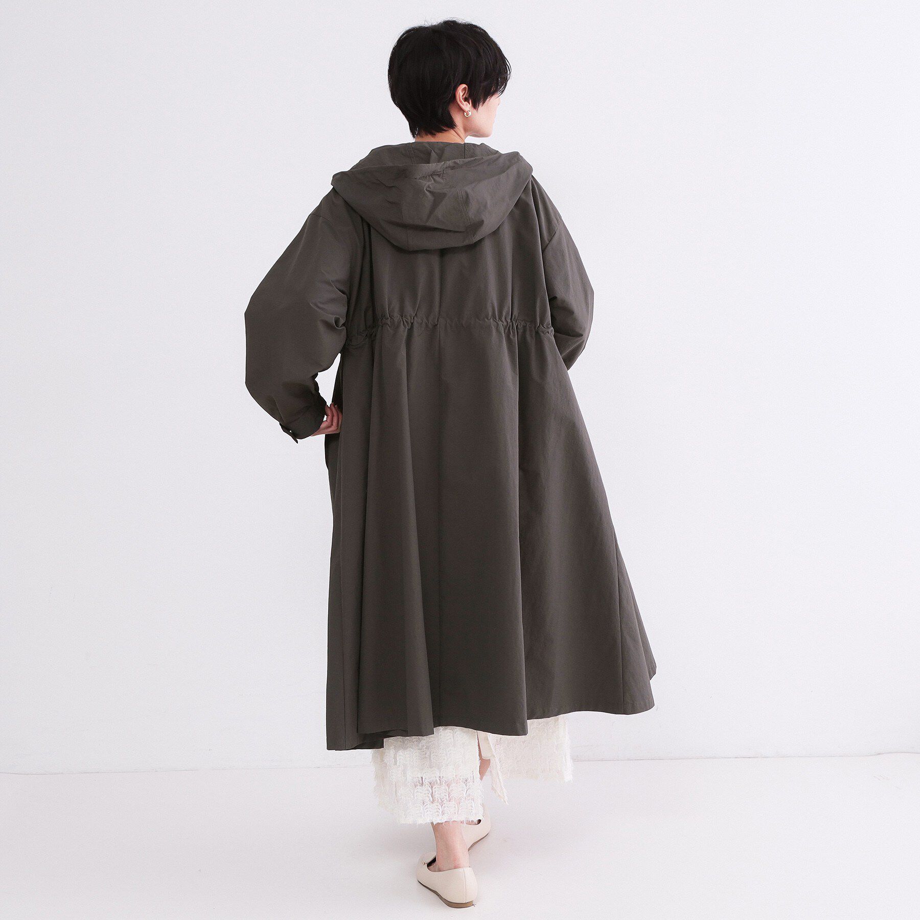 OPAQUE.CLIP「撥水フードZIPロングコート【洗濯機OK】」|その他|
