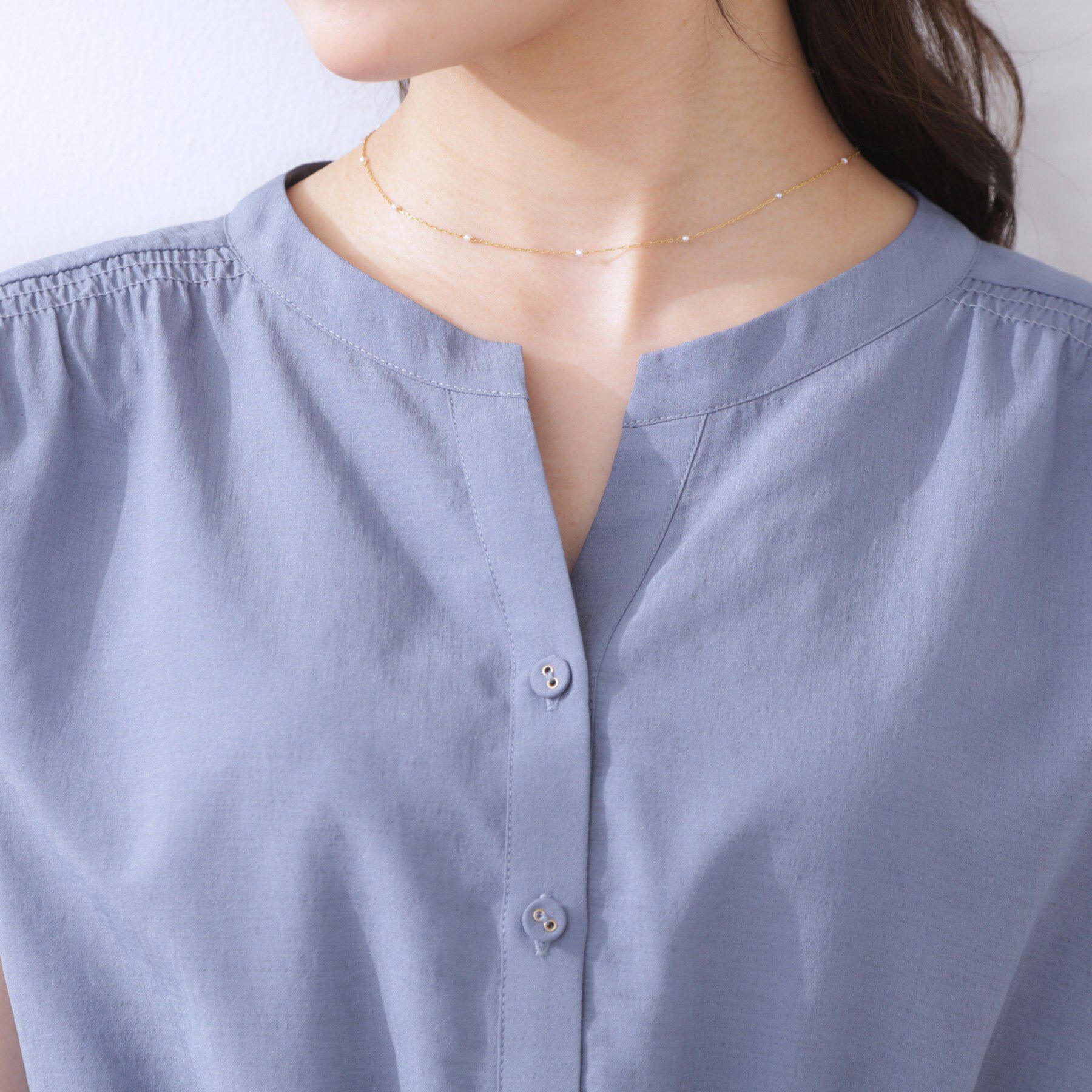 Couture broach「【ドライタッチ・しわになりにくい・通勤】麻調シャツワンピース」|ワンピース|