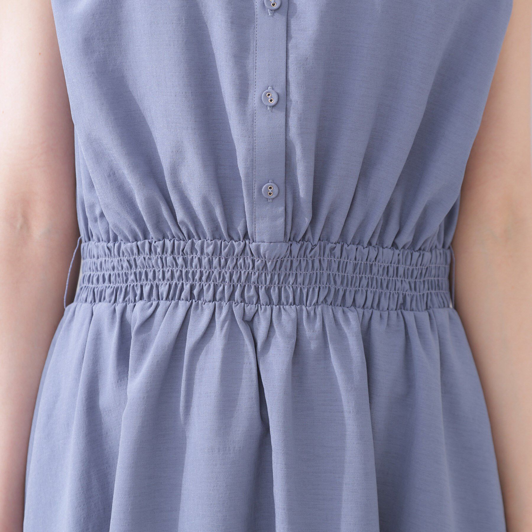 Couture broach「【ドライタッチ・しわになりにくい・通勤】麻調シャツワンピース」|ワンピース|