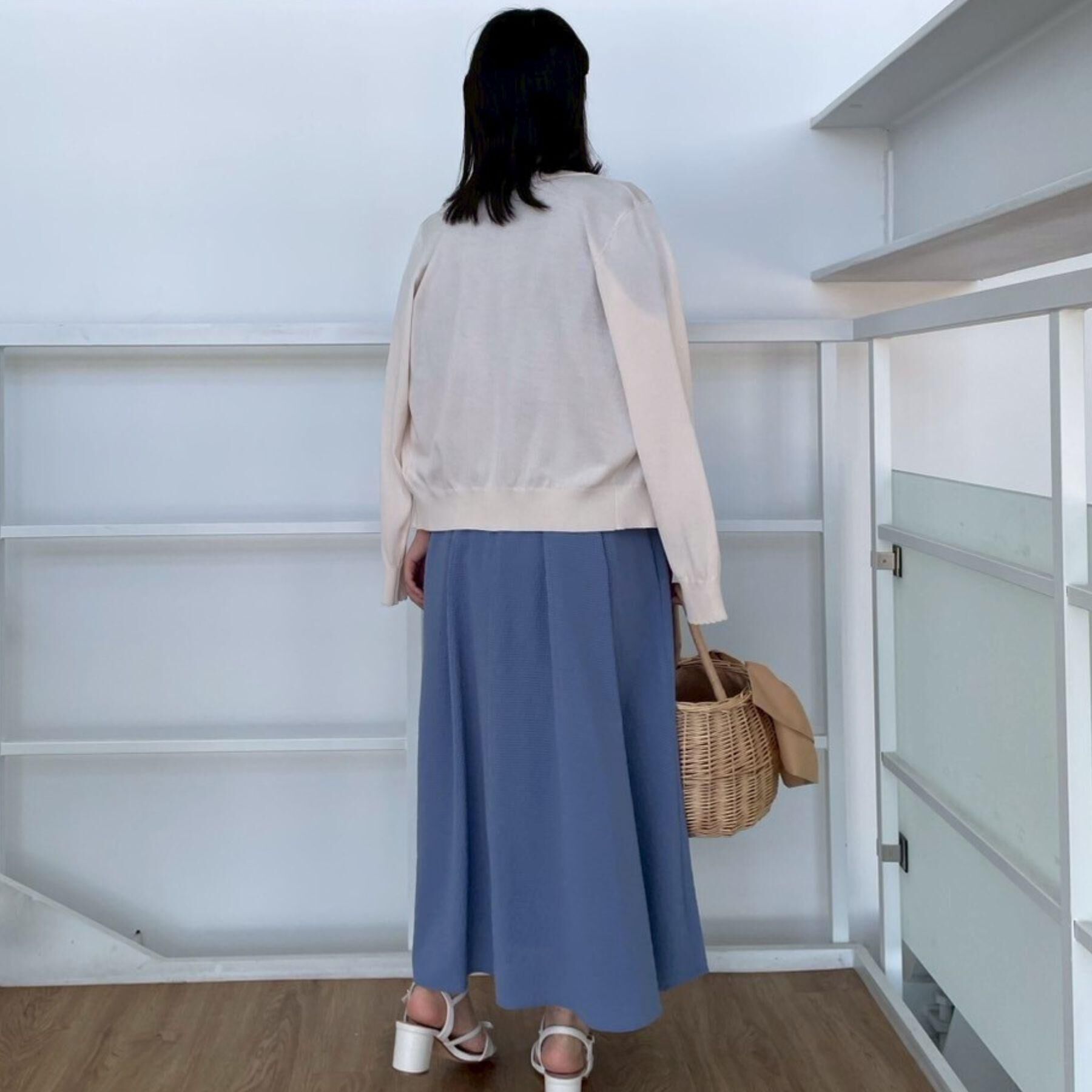 Couture broach「【細見え・キレイめ】サッカータックワンピース」|ワンピース|