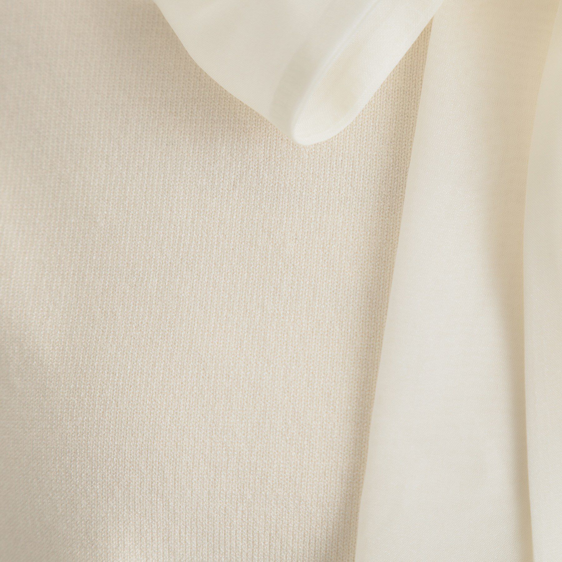 Couture broach「【洗える・着映え】オーガンジーリボンタイ ニット」|ニット・セーター|