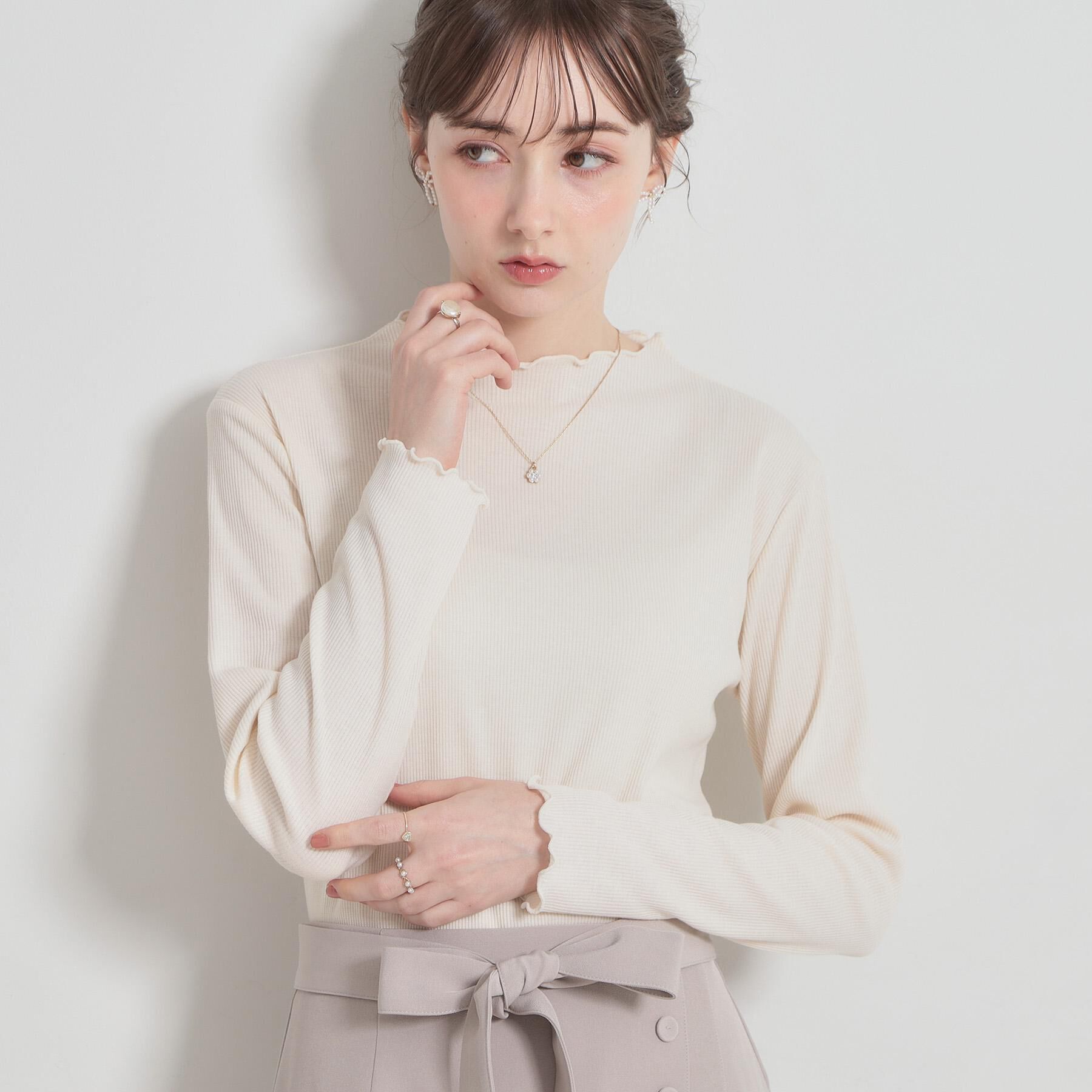 Couture broach「【プチプラ】シアーテレコインナー」|Tシャツ・カットソー|アイボリー(404)