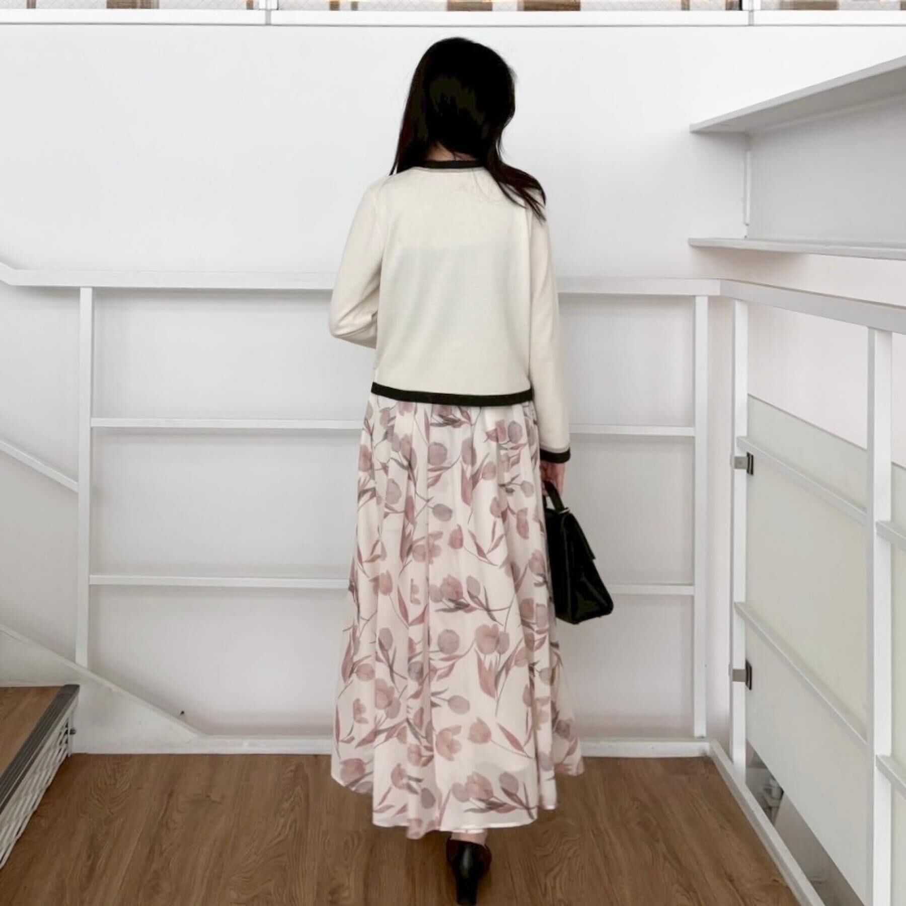 Couture broach「【洗える・着映え】SPRING配色カーディガン」|カーディガン|