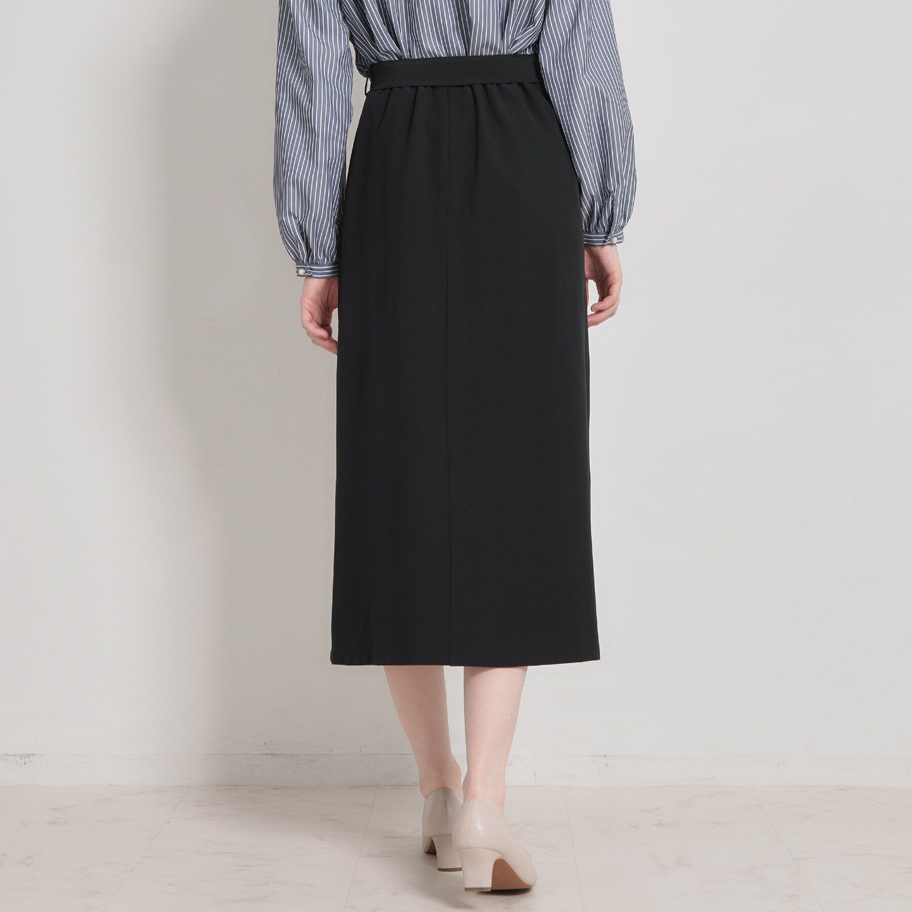Couture broach「【洗える・通勤】サイドタック ナロースカート」|スカート|