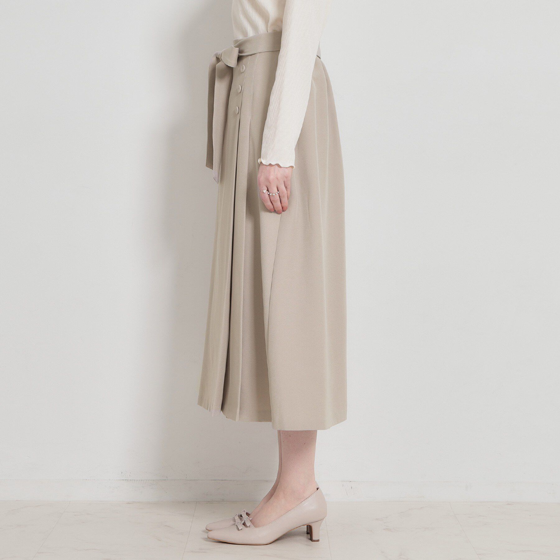 Couture broach「【洗える・通勤】サイドタック ナロースカート」|スカート|