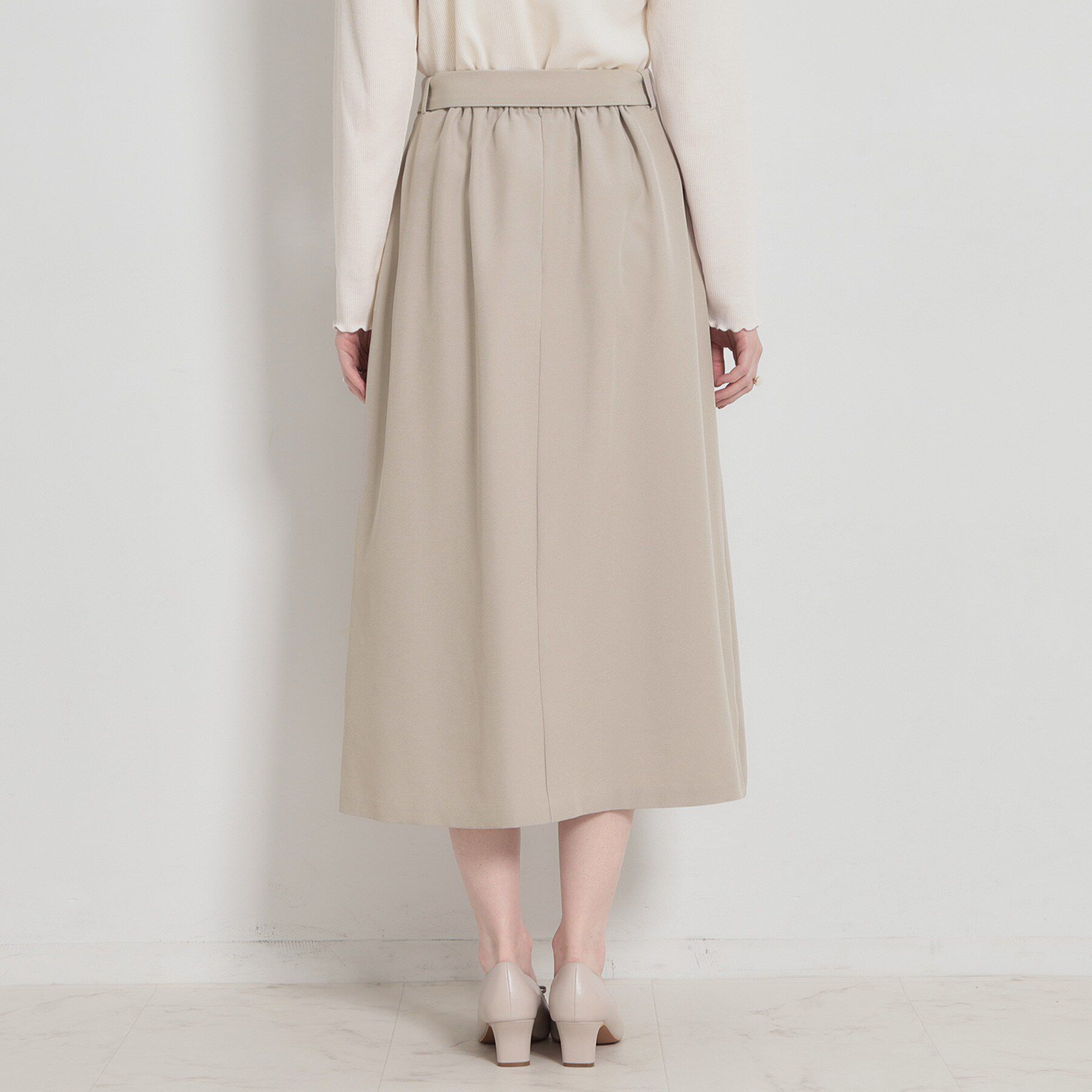 Couture broach「【洗える・通勤】サイドタック ナロースカート」|スカート|