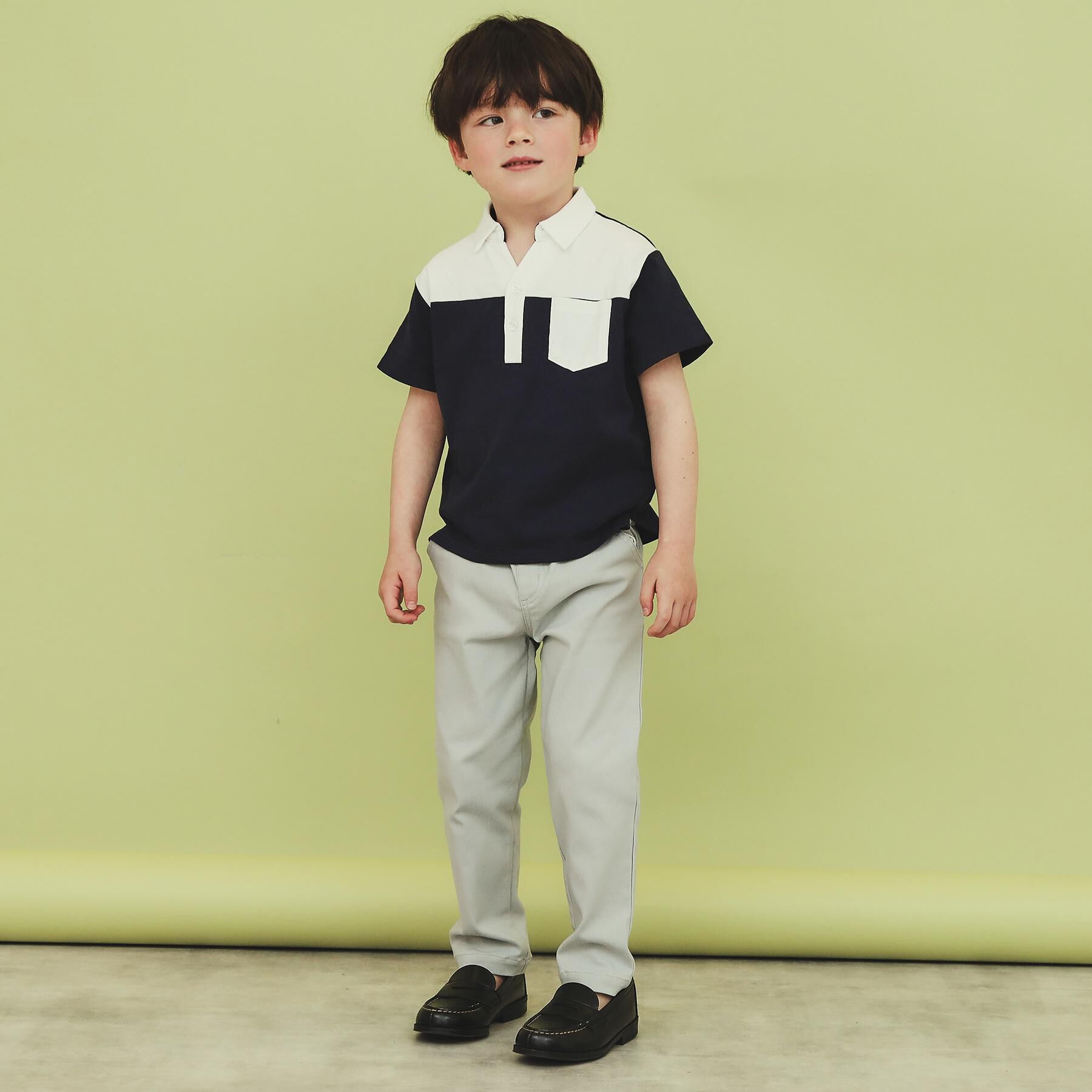 THE SHOP TK「【100-160】のびーるストレートパンツ/洗濯機OK」|その他|