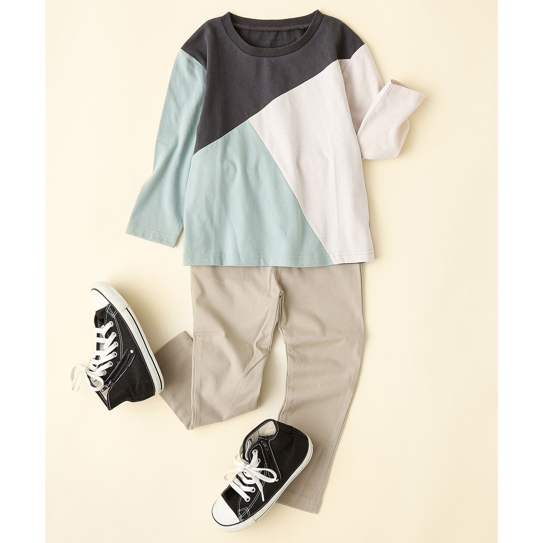 THE SHOP TK「【100-160】のびーるストレートパンツ/洗濯機OK」|その他|