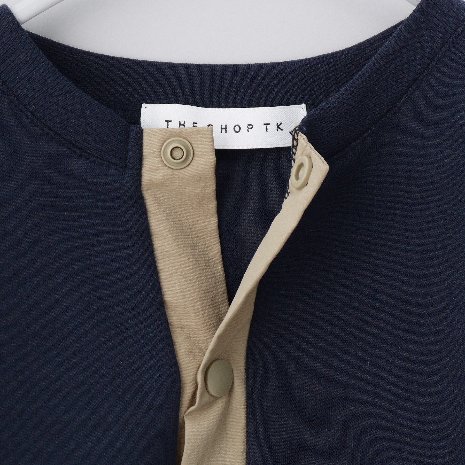 THE SHOP TK「【110-160】ダンボールスナップカーディガン/セットアップ可・洗濯機OK」|カーディガン|