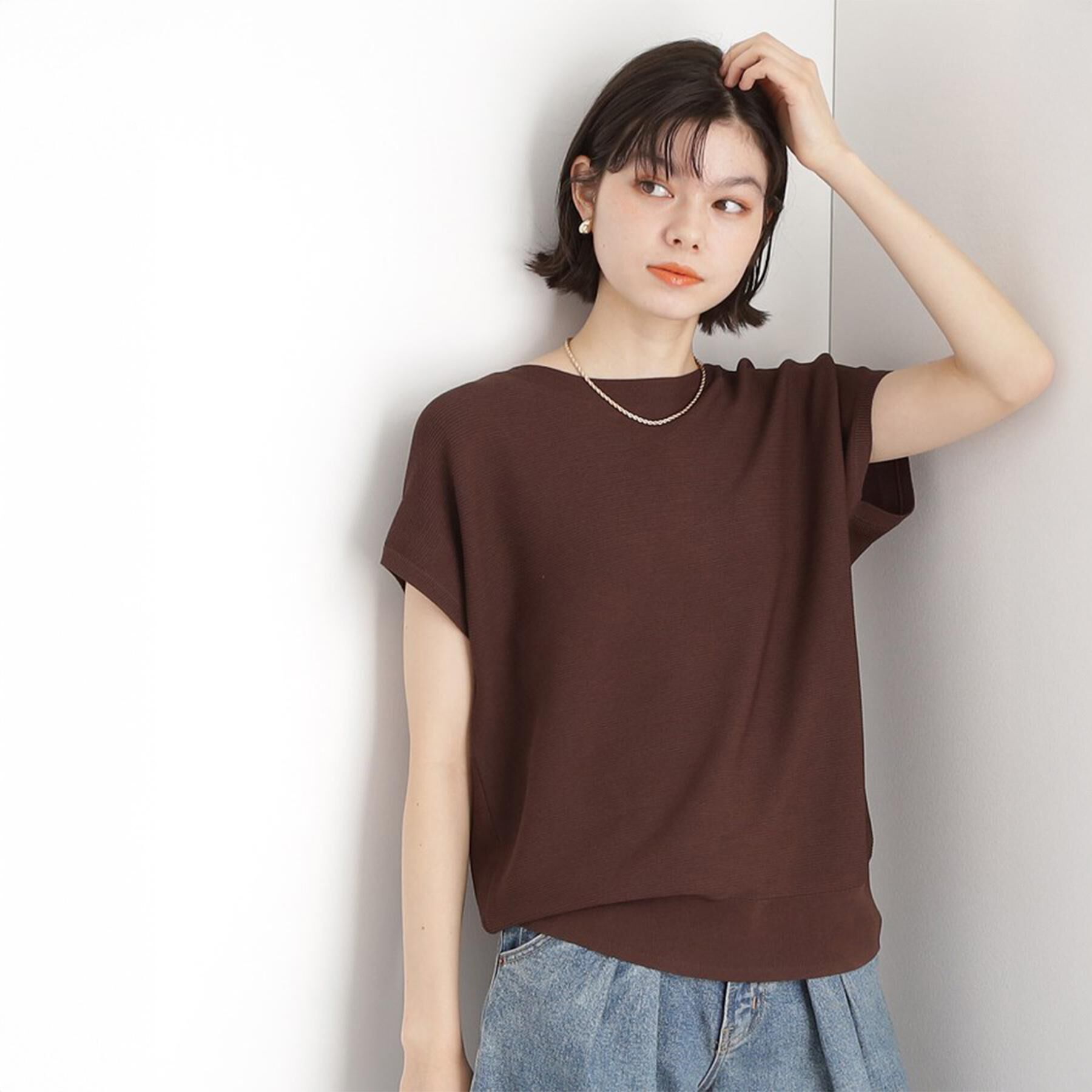 THE SHOP TK「美人フレンチニット【8色展開/WEB限定カラー/洗濯機OK/毛玉になりにくい】」|ニット・セーター|