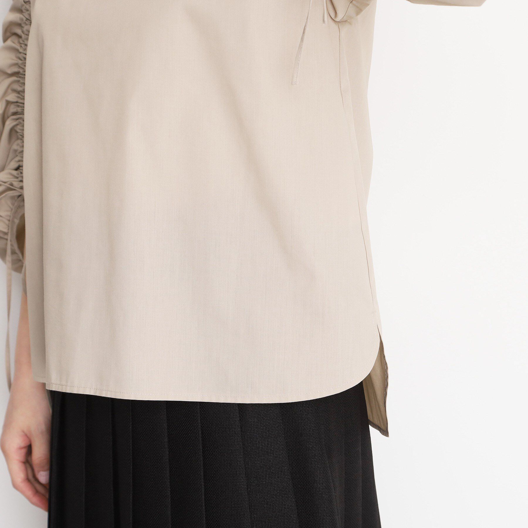 THE SHOP TK「袖シャーリングブラウス【洗濯機OK】」|シャツ・ブラウス|