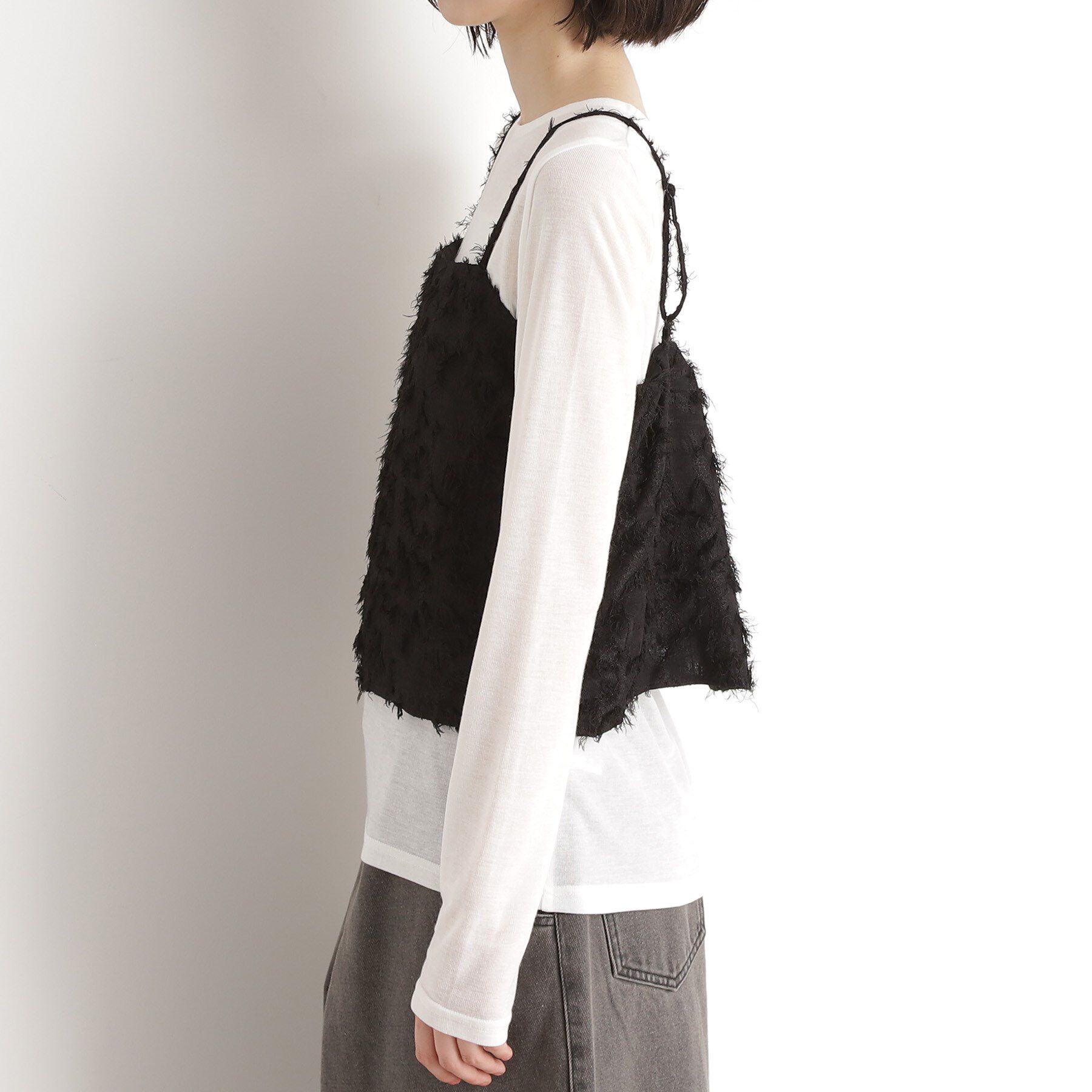 THE SHOP TK「シアーフライスセットビスチェ【洗える】」|その他|