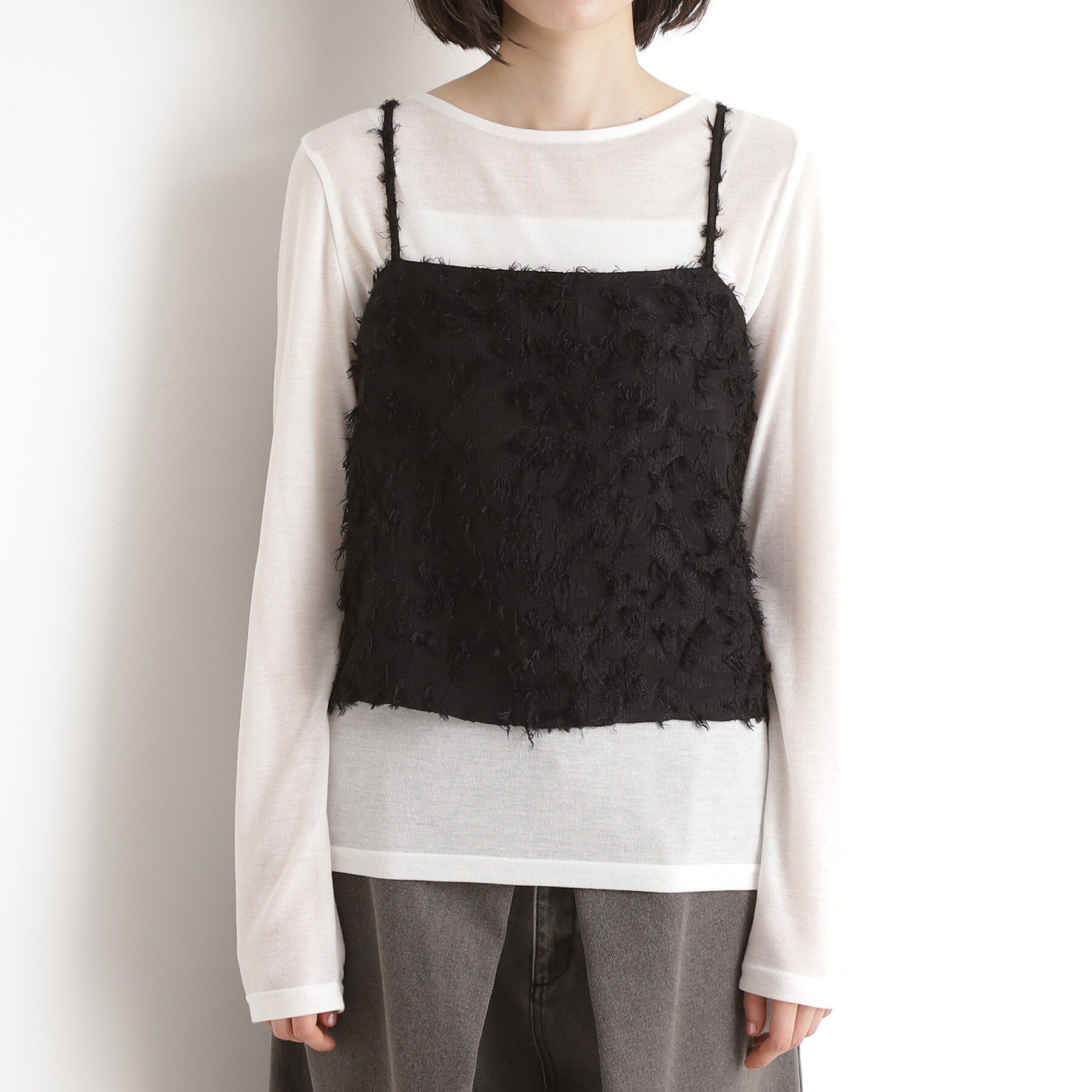 THE SHOP TK「シアーフライスセットビスチェ【洗える】」|その他|