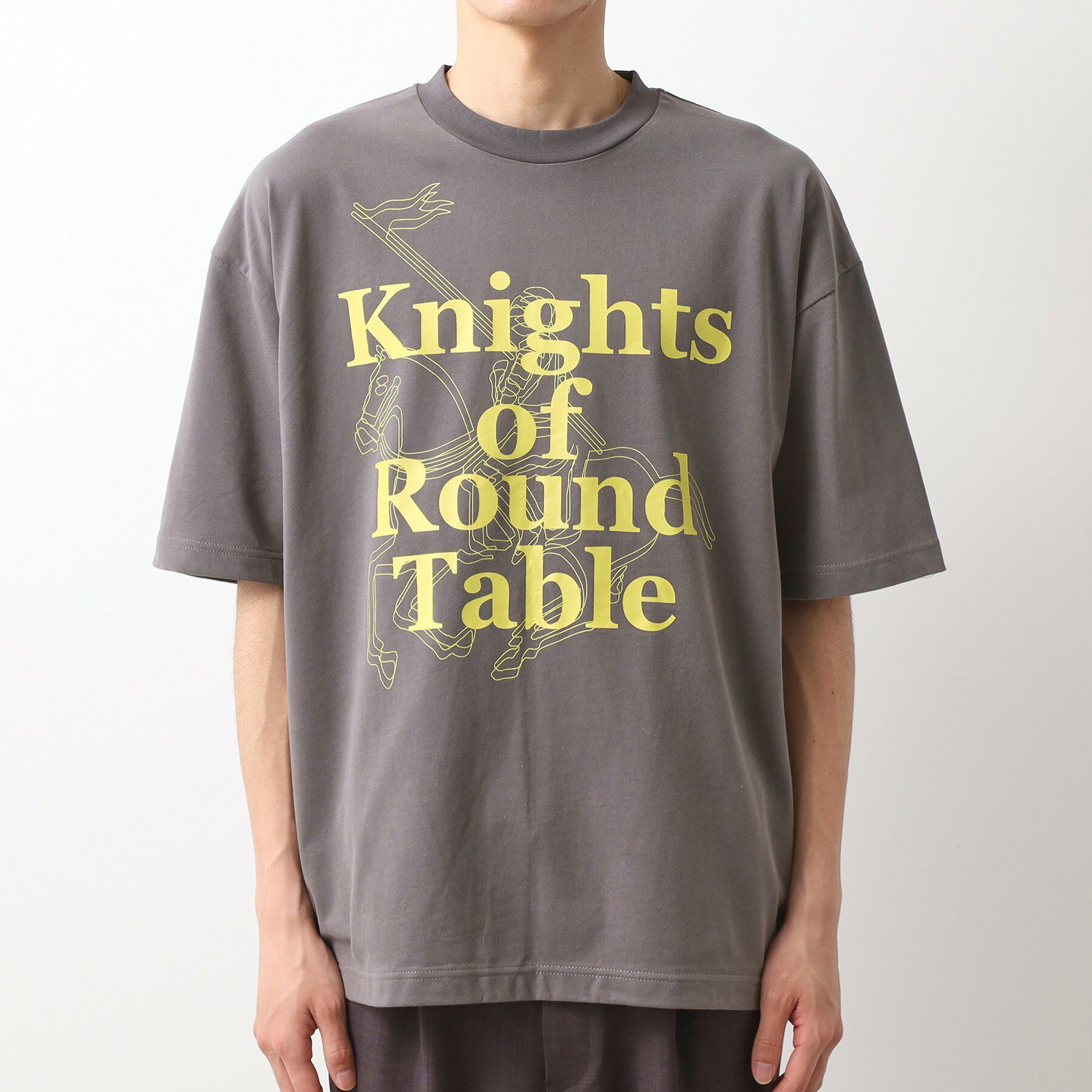 THE SHOP TK「スウェード半袖ロゴTシャツ　洗濯機OK」|Tシャツ・カットソー|