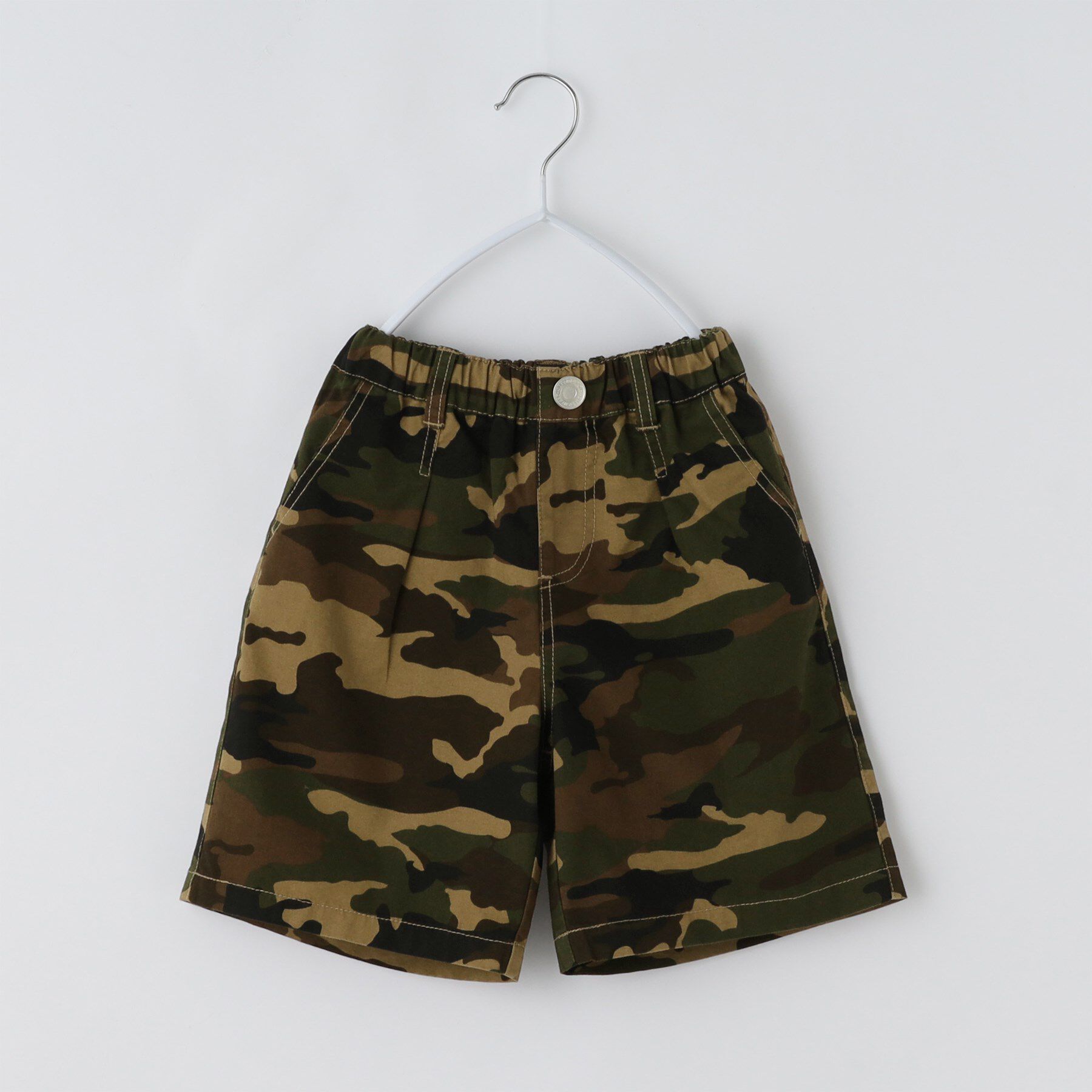 THE SHOP TK「【110－160】デニム＆カモフラ柄ハーフパンツ/洗濯機OK」|その他|