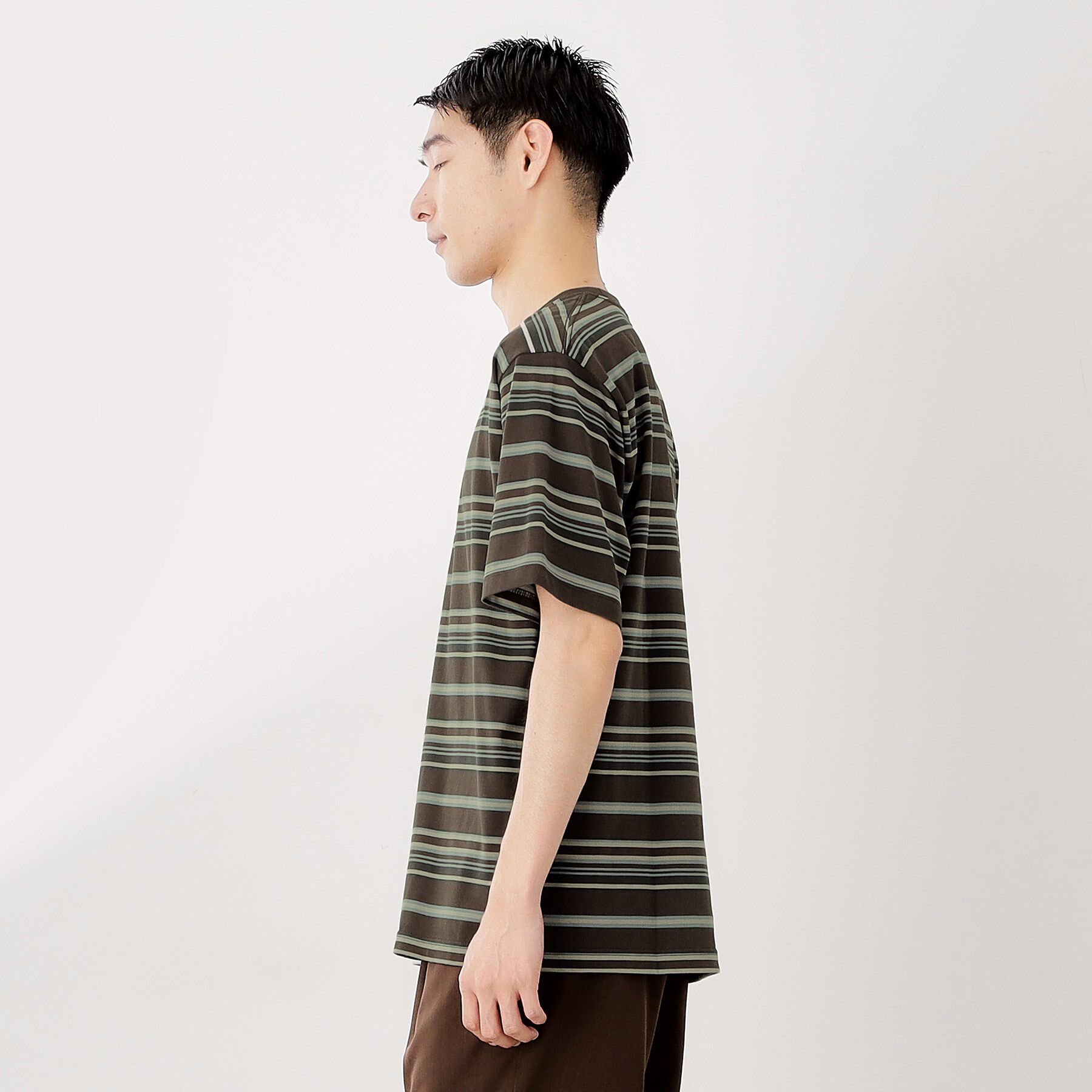 THE SHOP TK「マルチボーダープルオーバー S／S」|Tシャツ・カットソー|