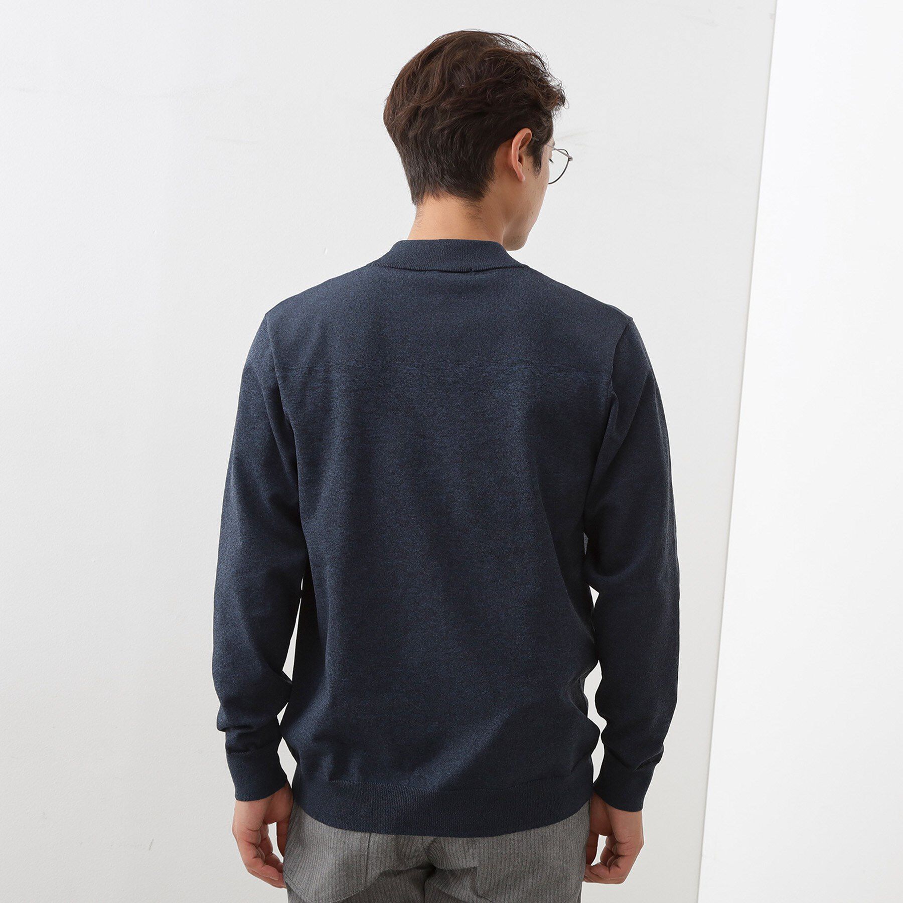 THE SHOP TK「【冬のビジネスシーンに最適】モックネックニット」|ニット・セーター|