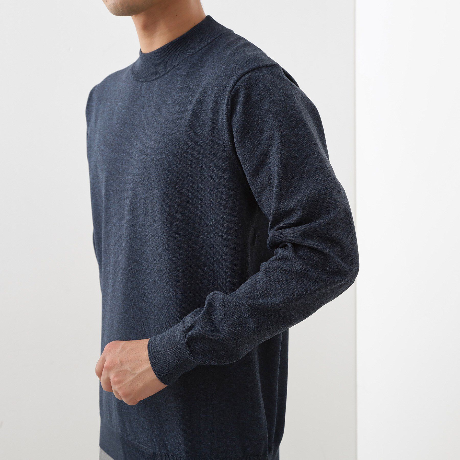 THE SHOP TK「【冬のビジネスシーンに最適】モックネックニット」|ニット・セーター|