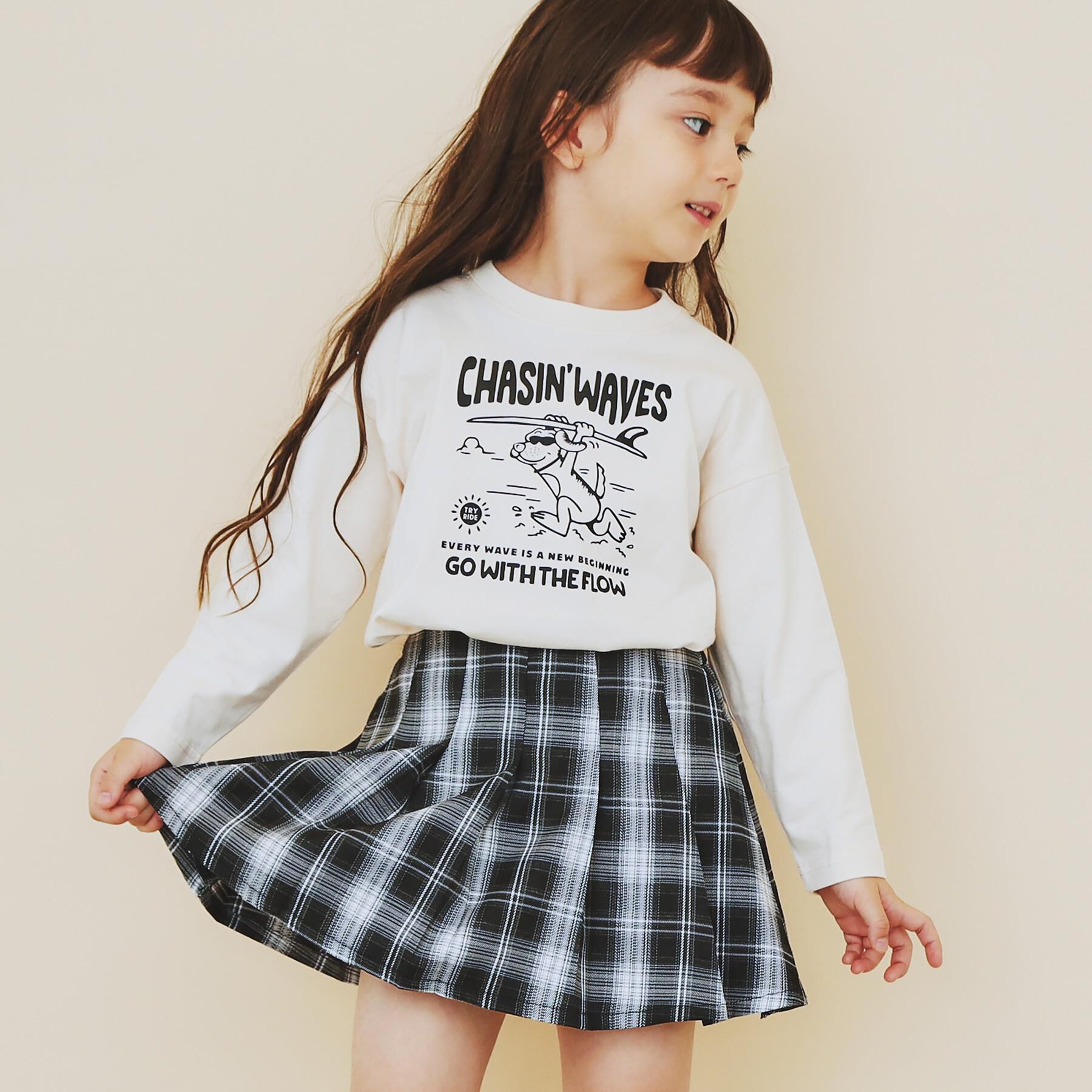 THE SHOP TK「【110-160】プリント長袖Tシャツ」|Tシャツ・カットソー|