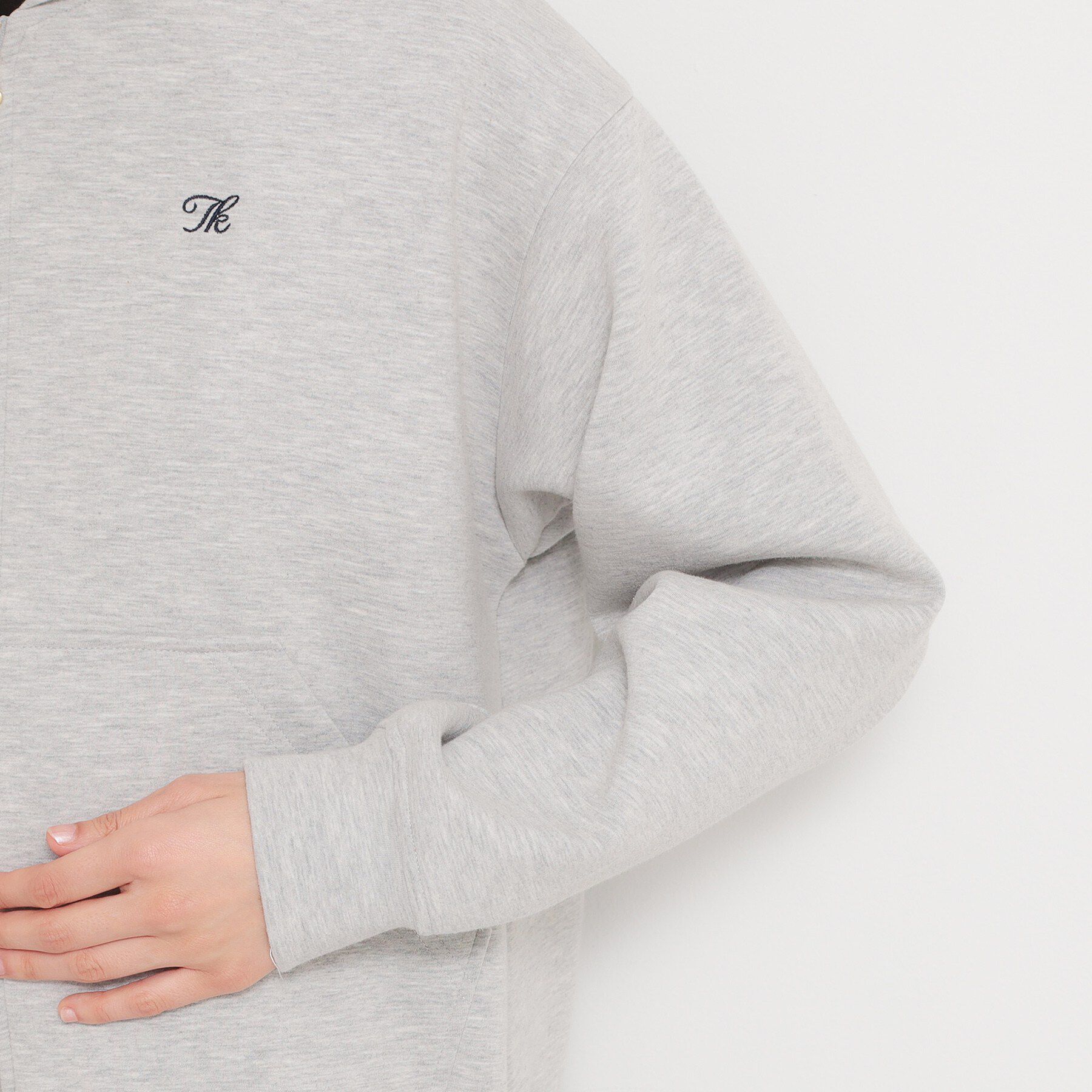 THE SHOP TK「ダンボールジップパーカ」|カーディガン|