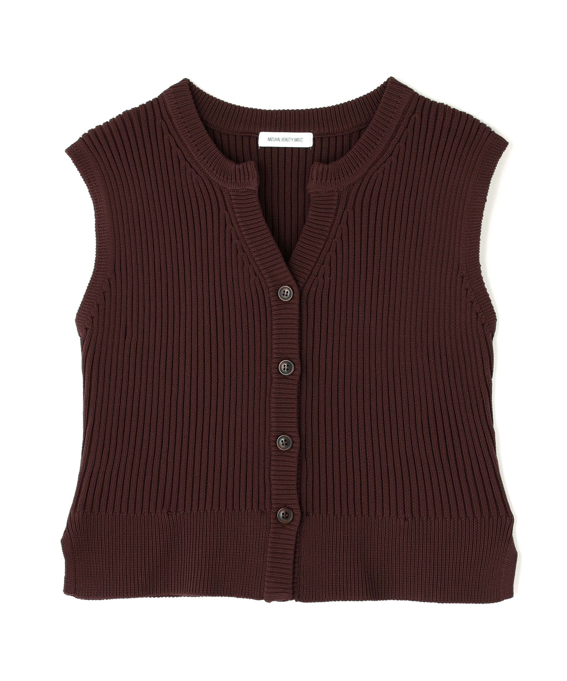  「2wayドッキングペプラムベスト」|ニット・セーター|