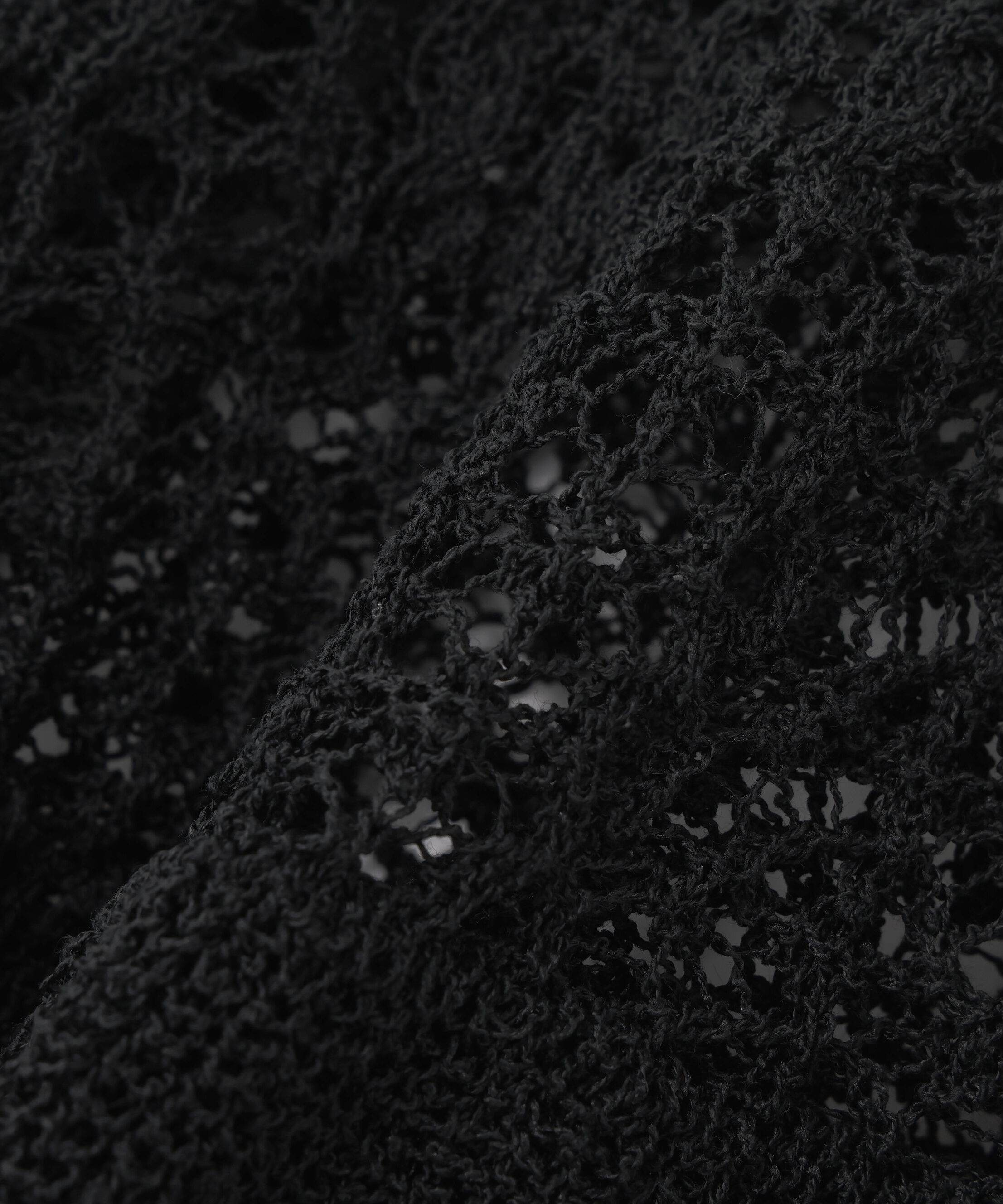  「クロップドレースメッシュニット」|ニット・セーター|